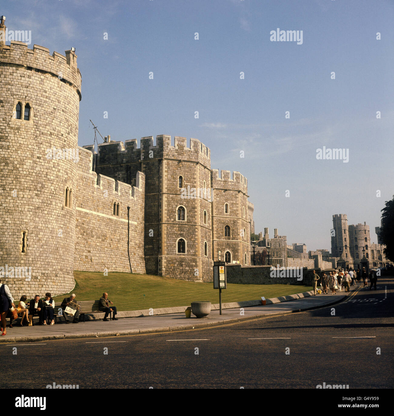 Buildings and Landmarks - Windsor Castle. A general view of Windsor Castle Stock Photo