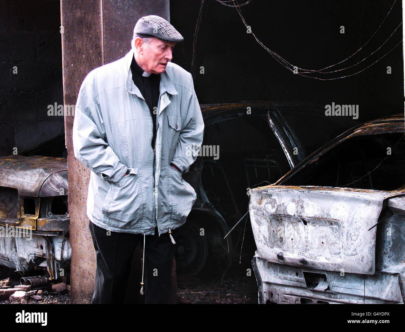 County the blaze was adjacent to the priests parochial house hires stock photography and images