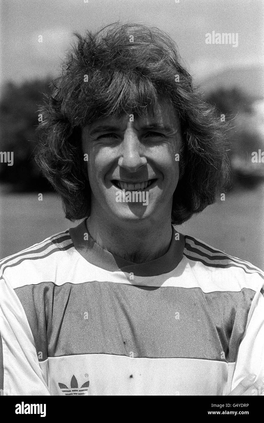Stan Bowles Team Photo. Stan Bowles, player for First Division Queens Park Rangers Football Club during the 1978/79 season. Stock Photo