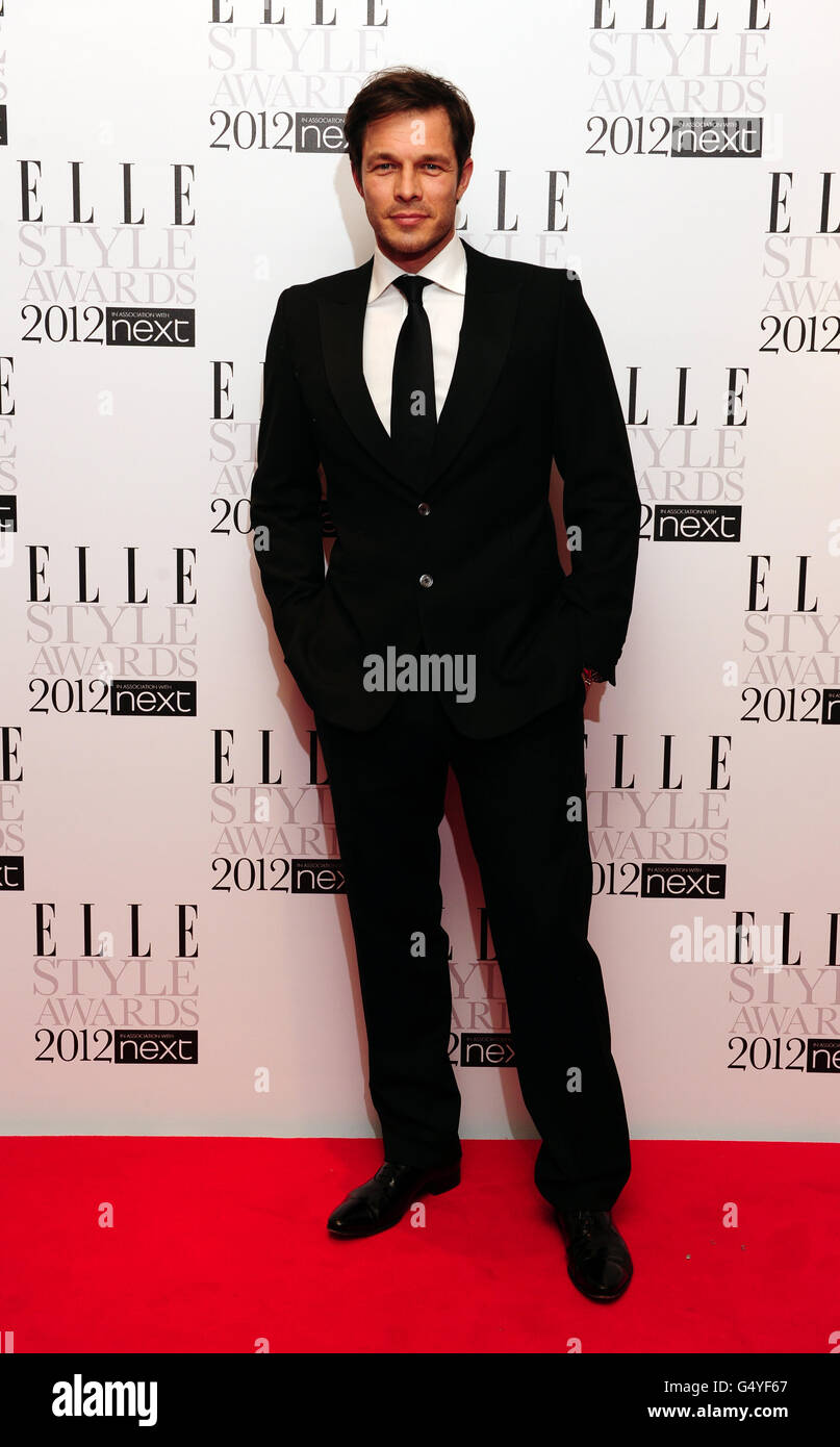 Paul Sculfor attends the 2012 Elle Style Awards at The Savoy Hotel in central London. Stock Photo