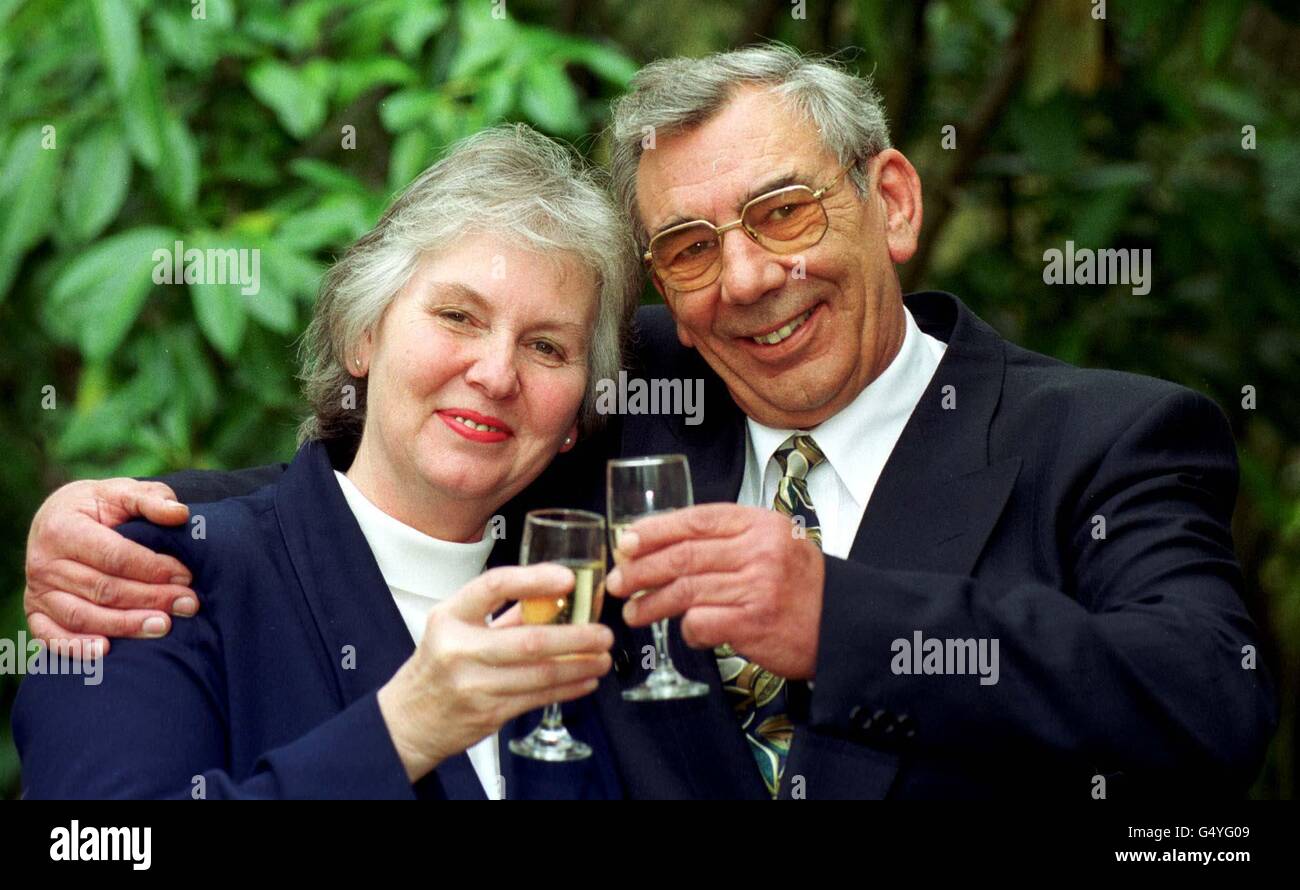 Lincolnshire farmer Geoffrey Gillett with his wife Sally. A landowner was ordered to hand over a 200,000 farm and 100,000 cash to a tenant to whom he had promised would inherit his multi-million pound estate. * Three Court of Appeal judges made the ruling after hearing that tenant farmer Gillett was cut out of the will and sacked in 1995 after his boss, Kenneth Holt, became 'obsessed by a young trainee solicitor and decided to leave everything to him. Mr Gillett, 59, claimed that 85-year-old Mr Holt had made an irrevocable promises to him dating back to 1964 that he would inherit the farming Stock Photo