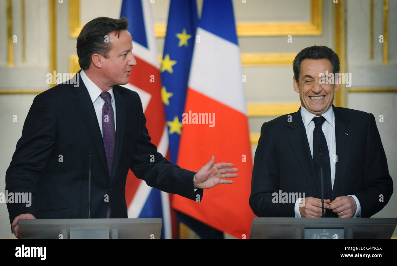 UK-France summit - Paris Stock Photo