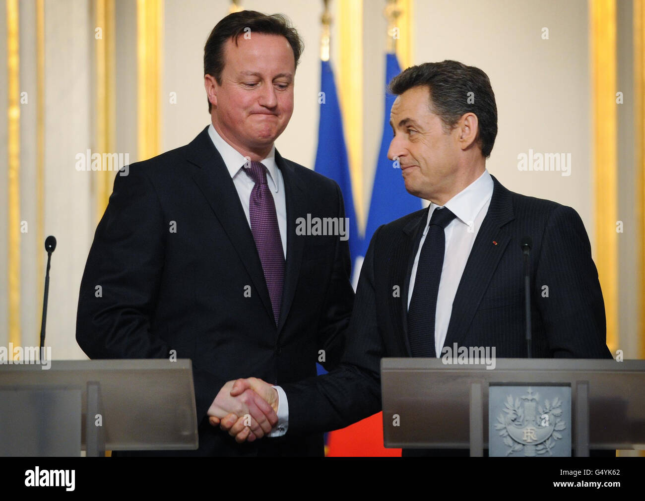UK-France summit - Paris Stock Photo