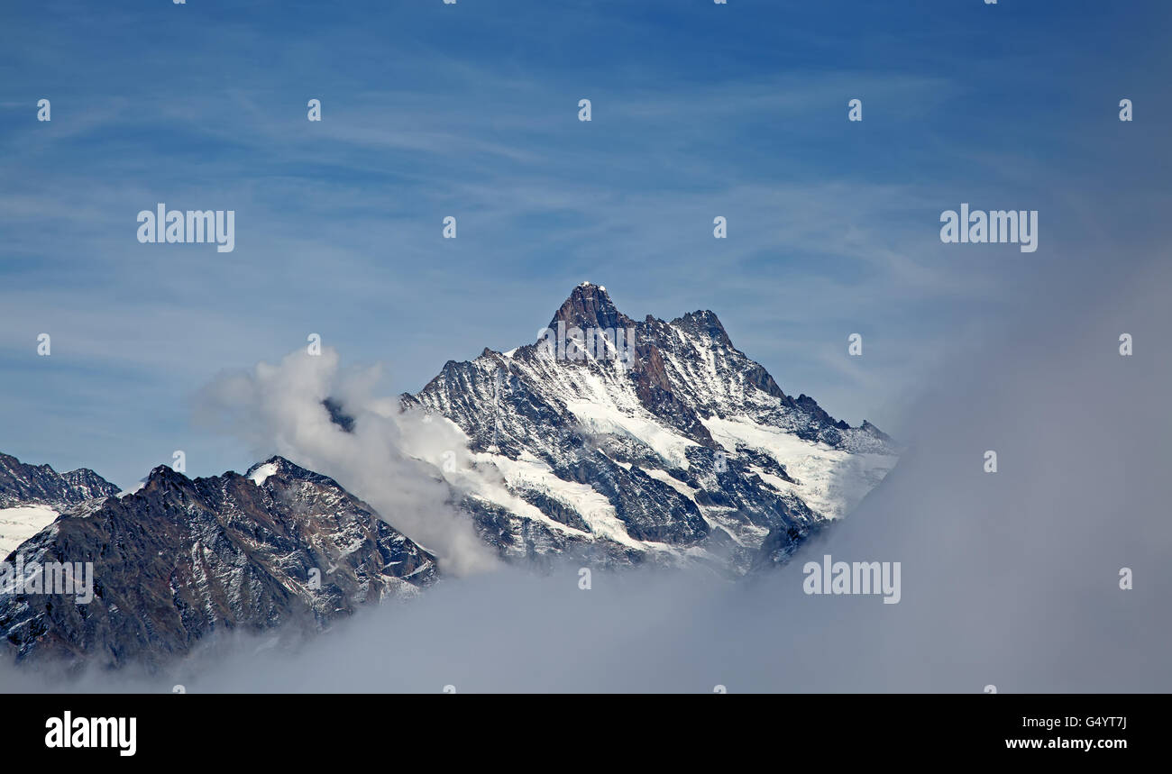 Autumn landscape in the Jungfrau region Stock Photo