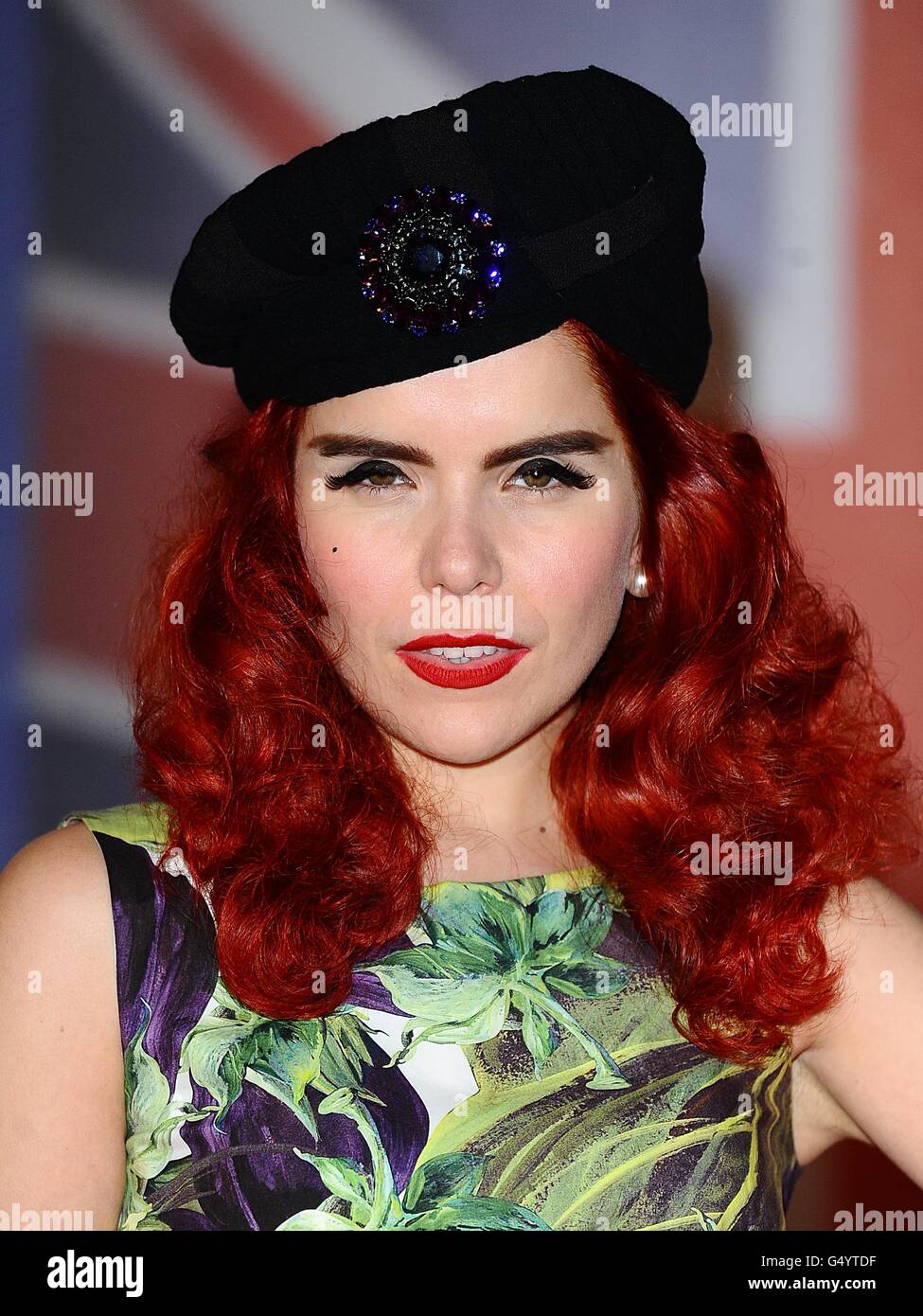 Paloma Faith arriving for the 2012 Brit Awards at The O2 Arena, London