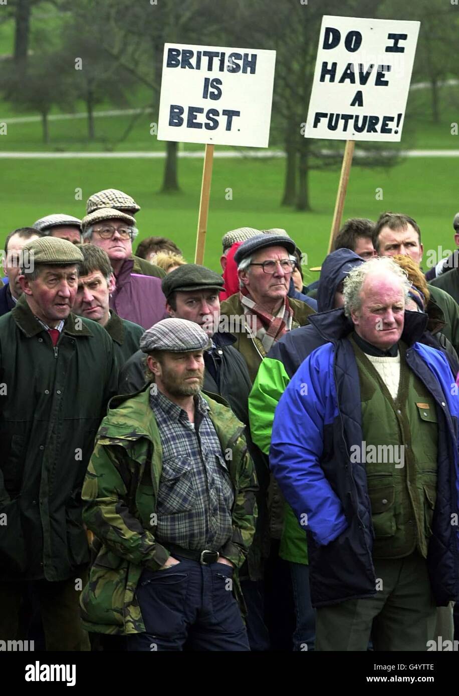 Farmers rally Derbyshire Stock Photo - Alamy
