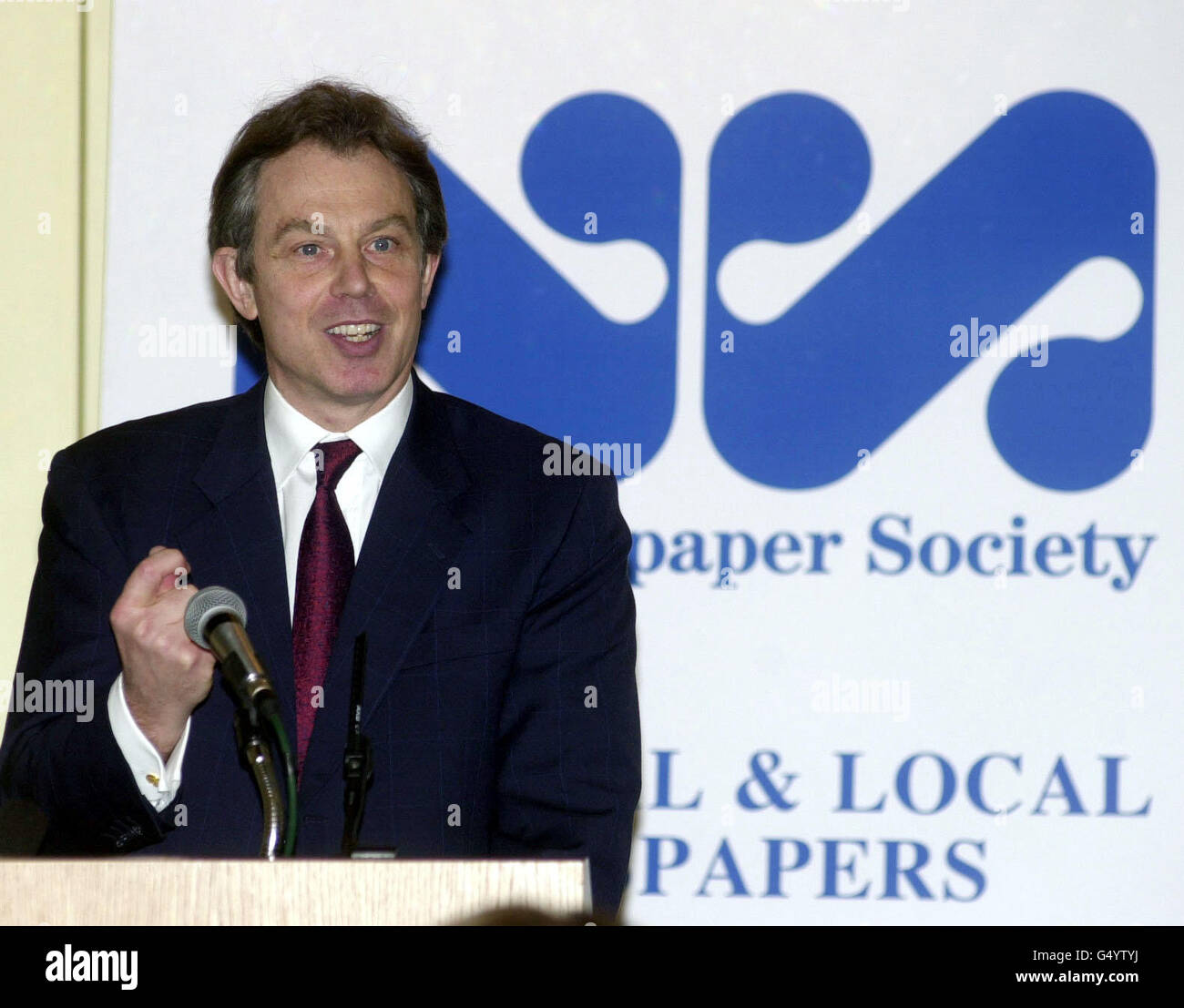 Blair Newspaper conference Stock Photo Alamy