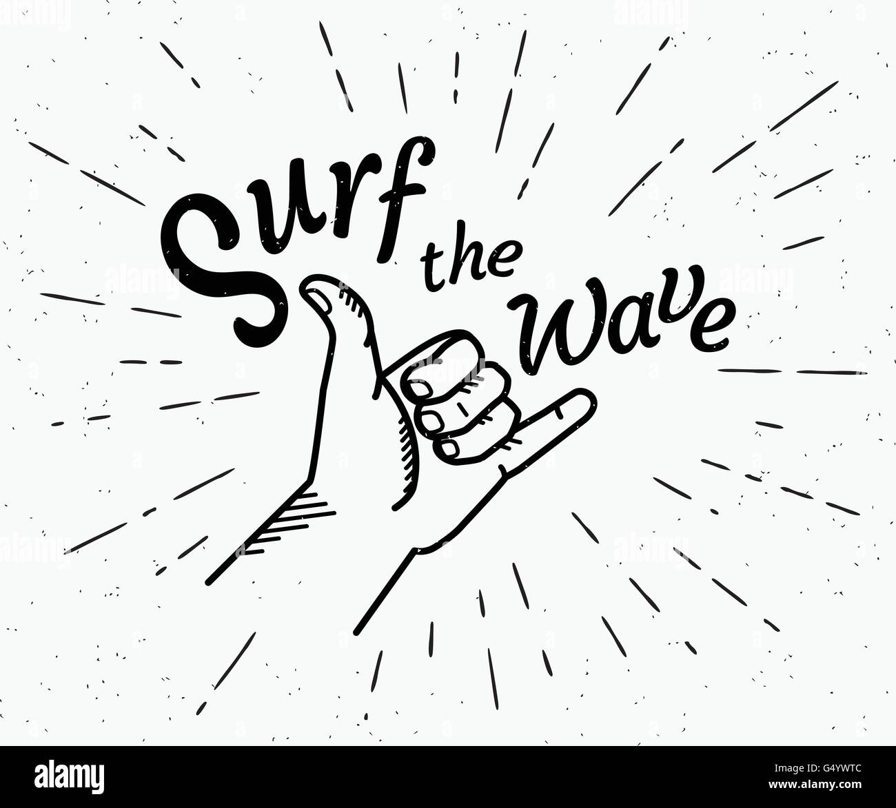 Vintage surfer black white hi-res stock photography and images - Alamy