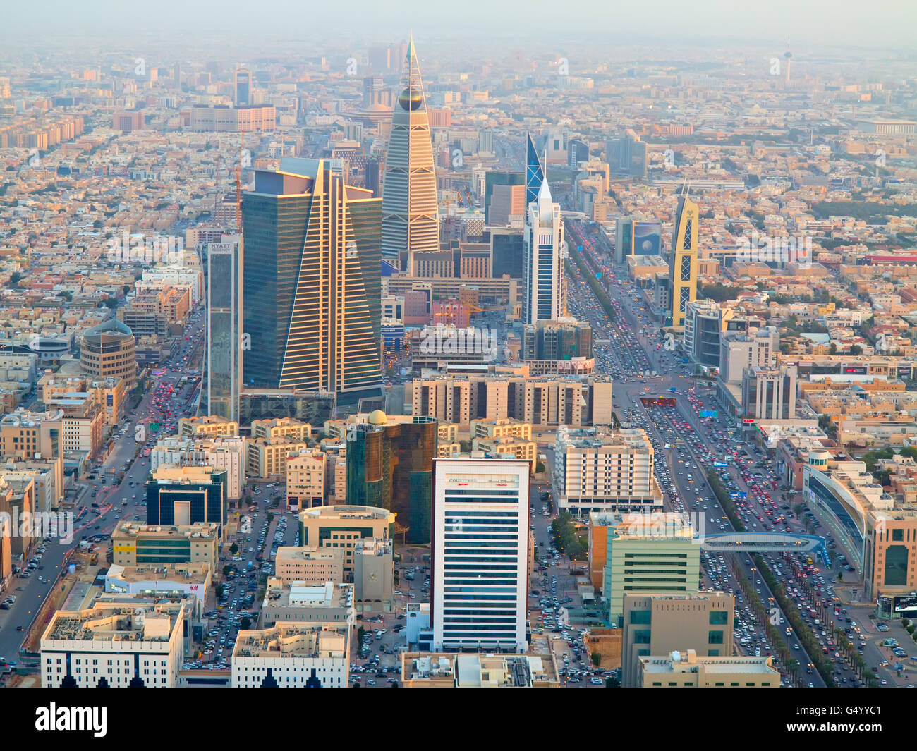 Aerial view riyadh downtown in hi-res stock photography and images - Alamy