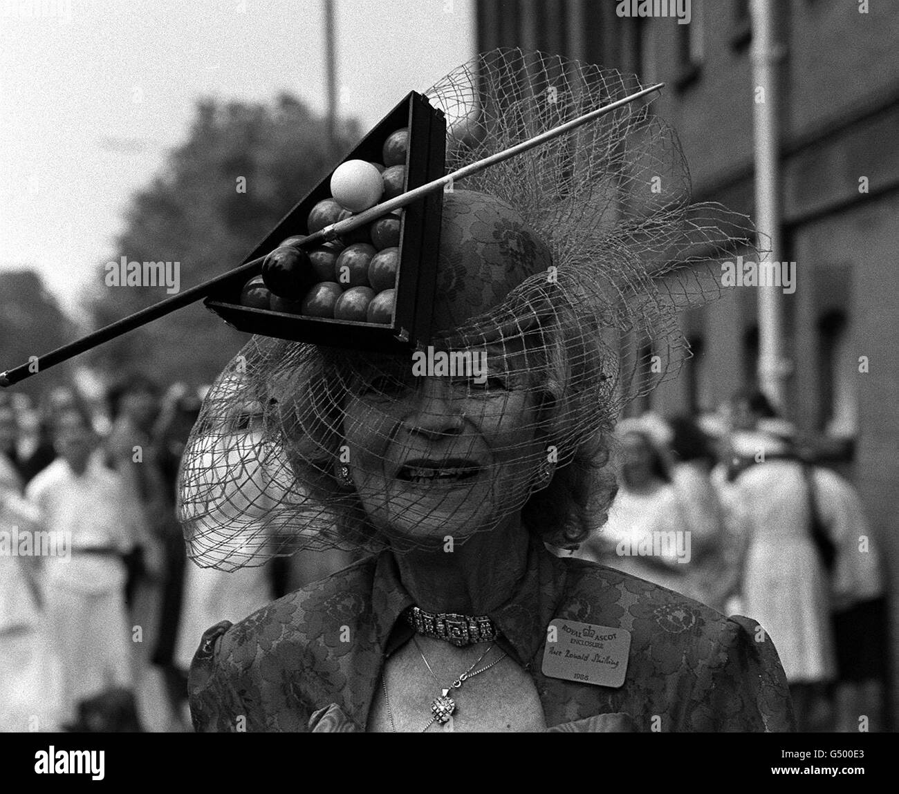 Ascot hat Black and White Stock Photos 