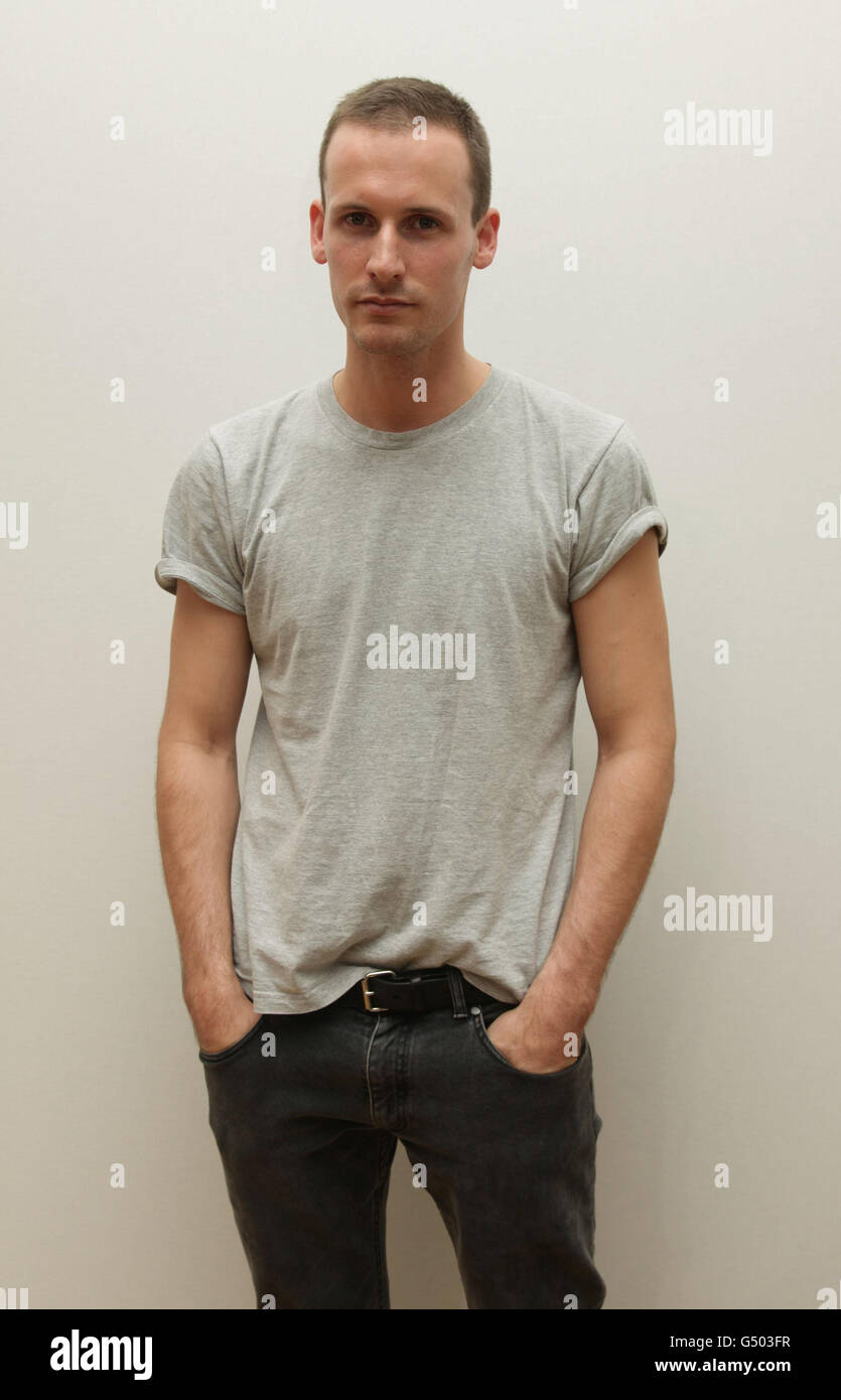 Designer Dion Lee during his autumn/winter London Fashion Week show, at the  Portico Show Space, Somerset House in central London Stock Photo - Alamy