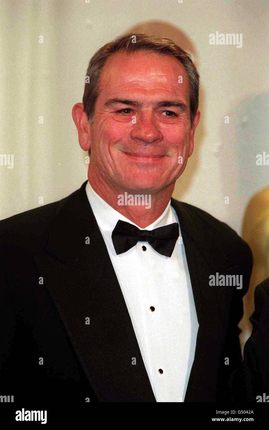 American actor Tommy Lee Jones at the 72nd Annual Academy Awards, held at the Shrine Auditorium in Los Angeles. Stock Photo