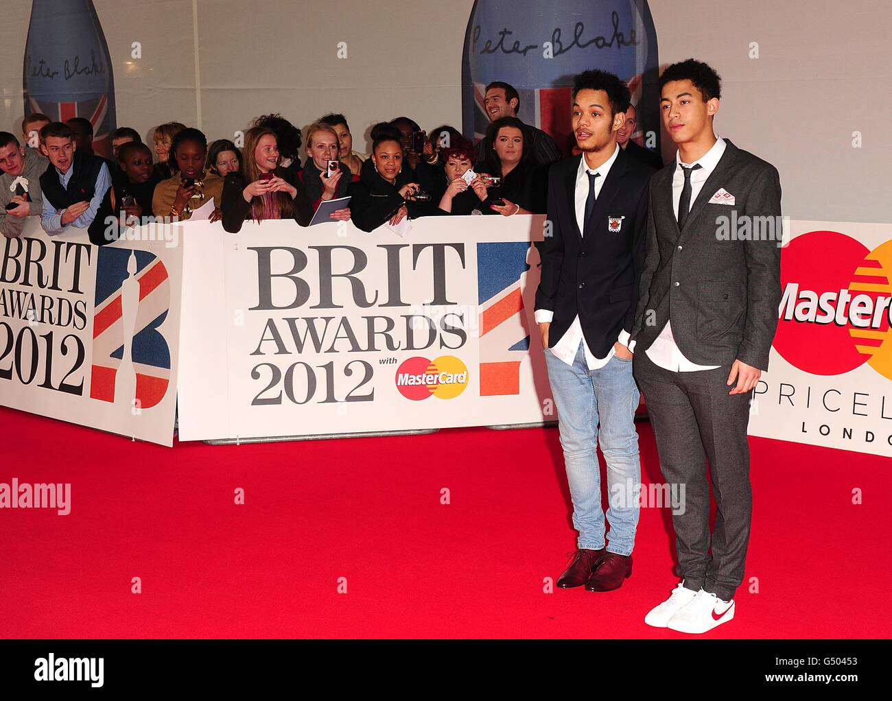 Brit Awards 2012 Arrivals London Stock Photo Alamy