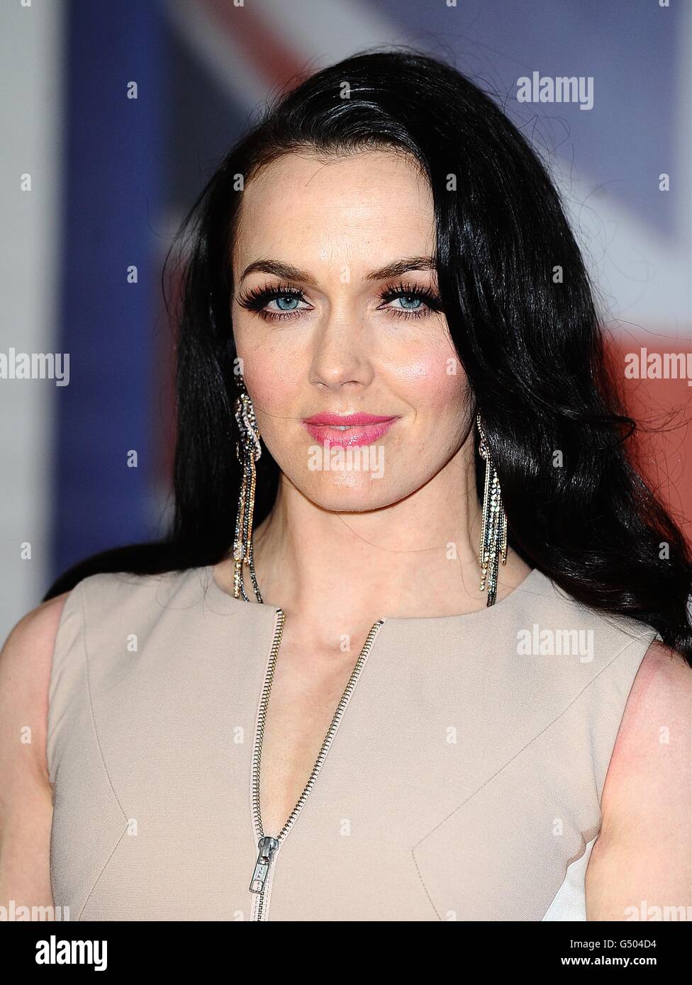 Victoria Pendleton arriving for the 2012 Brit Awards at The O2 Arena