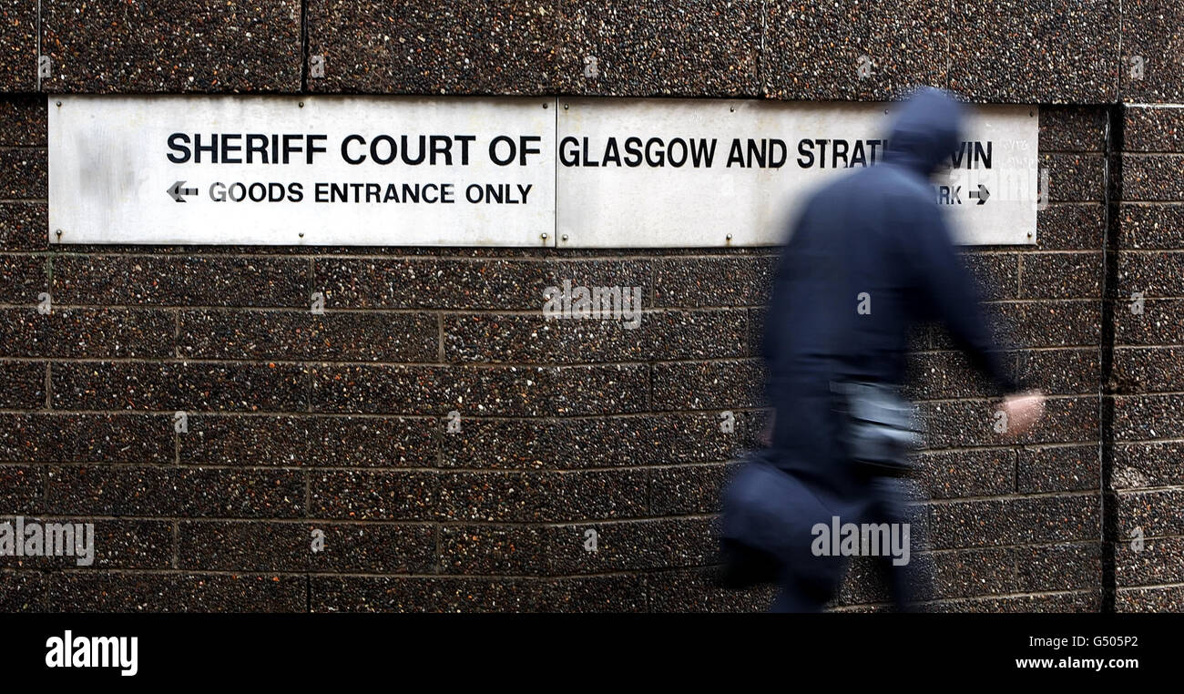 Glasgow Sheriff Court. General view of Glasgow Sheriff Court Stock