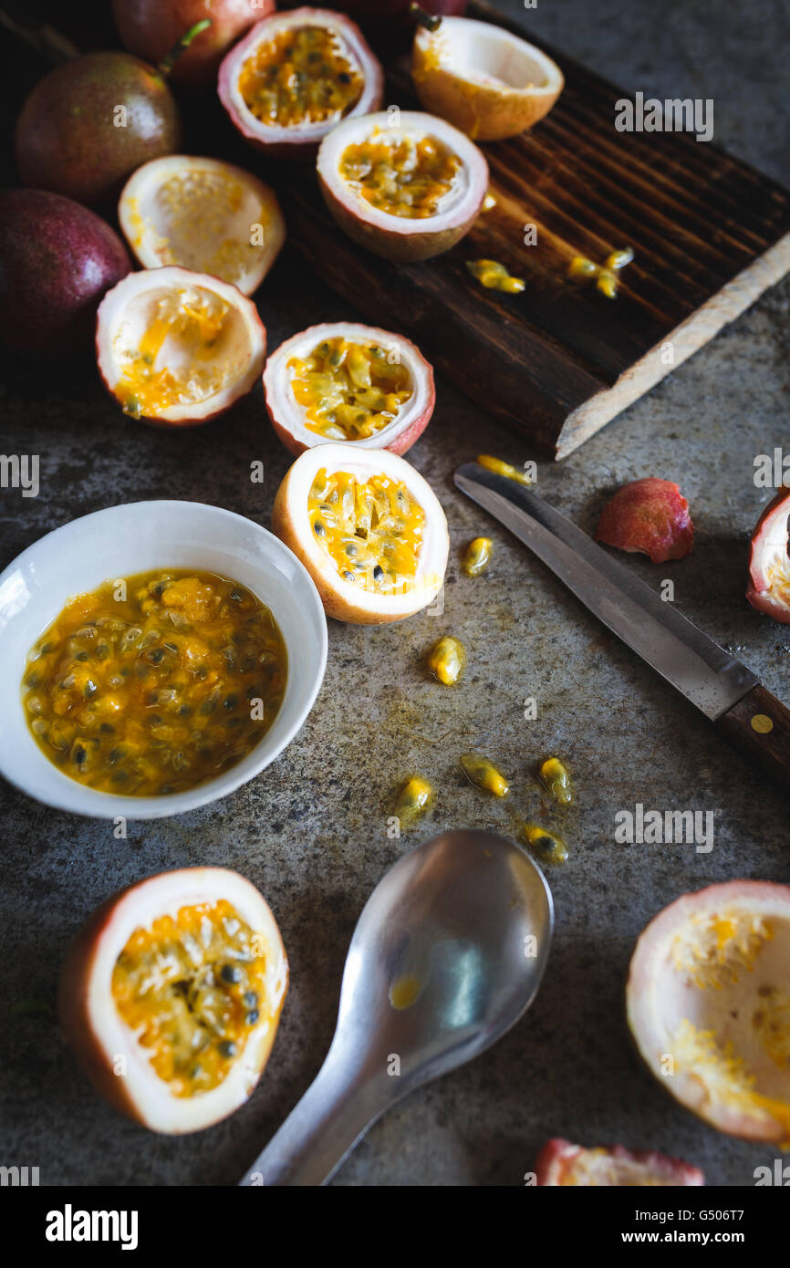 Passion fruits hi-res stock photography and images - Alamy