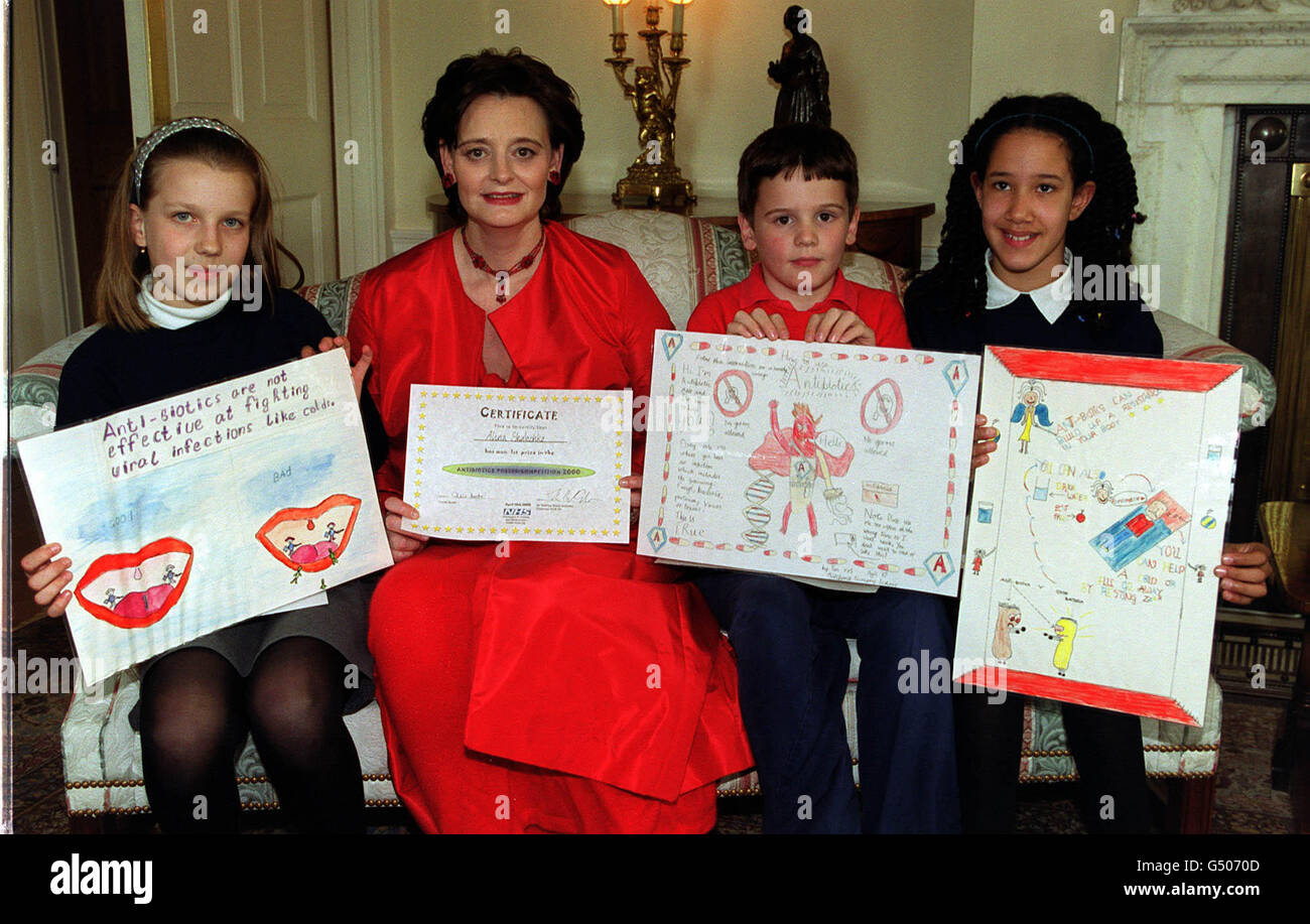 Cherie Blair Health poster Stock Photo