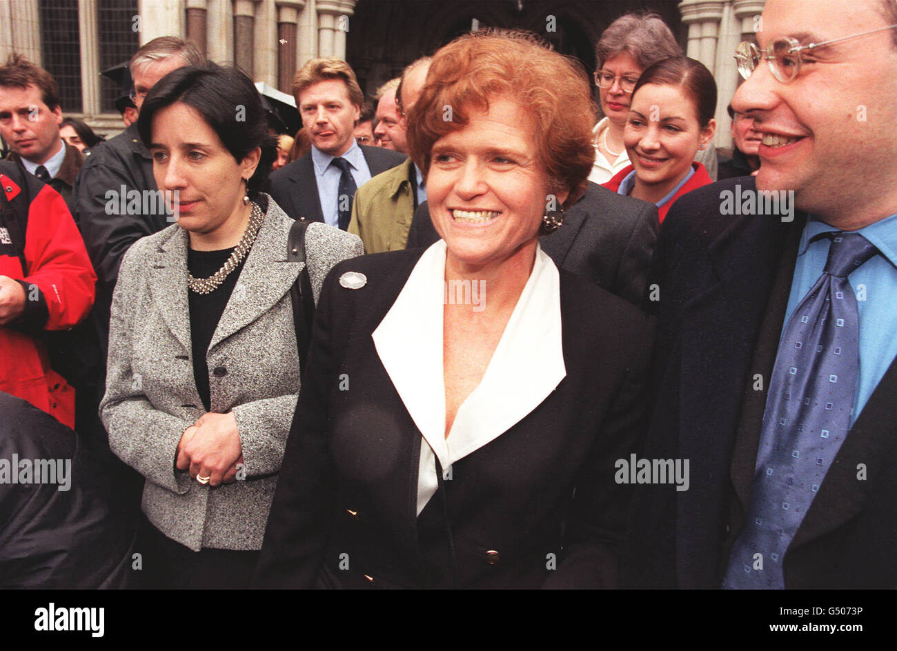 American academic Deborah Lipstadt outside the High Court. Historian David Irving was facing ruin after a High Court judge rejected his libel action and branded him a Holocaust denier. * The 62-year-old author had sued the academic and publishers Penguin over her 1994 book, Denying the Holocaust: The Growing Assault on Truth and Memory. Stock Photo