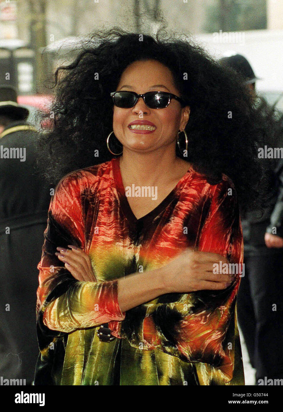 American singer Diana Ross arriving for The Pride of Britain Awards, at the Hilton Hotel in London. The awards pay tribute to those who have most inspired the nation over the past 12 months with their extraordinary courage, heroism or outstanding achievement. *29/06/2002 The Prince of Wales was being serenaded by pop diva Diana Ross at a star-studded charity concert. Rod Stewart, Dame Shirley Bassey, Ronan Keating and Gabrielle are the other stars on the bill at the Picnic in the Park event in London's Hyde Park in aid of the Prince's Trust. Ross has promised to dedicate one of her songs to Stock Photo