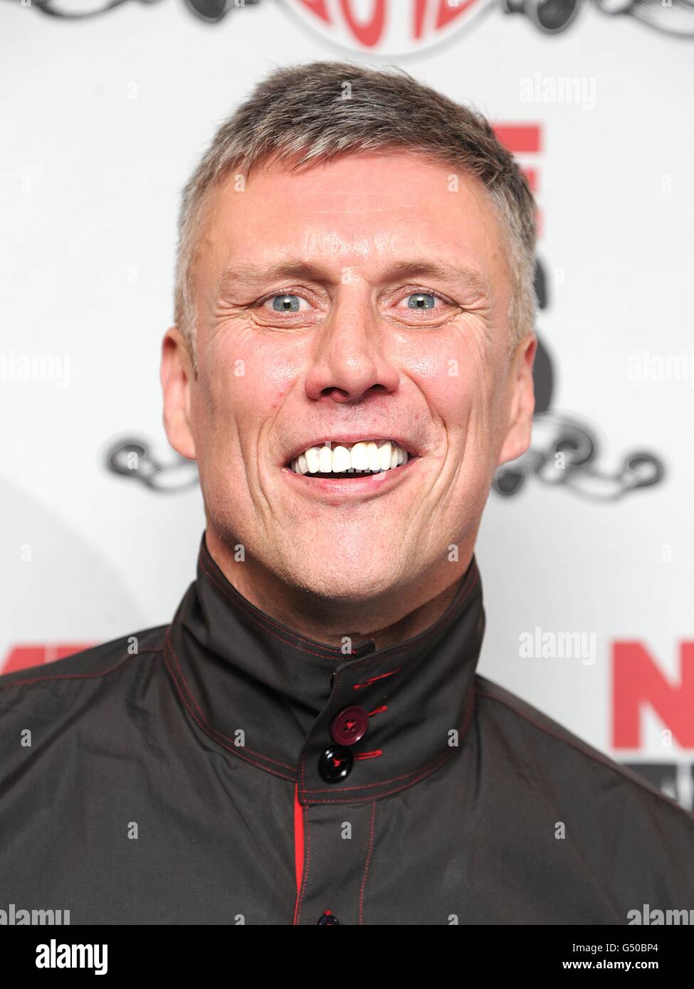 Mark Berry aka 'Bez' from the Happy Mondays in the press room at the