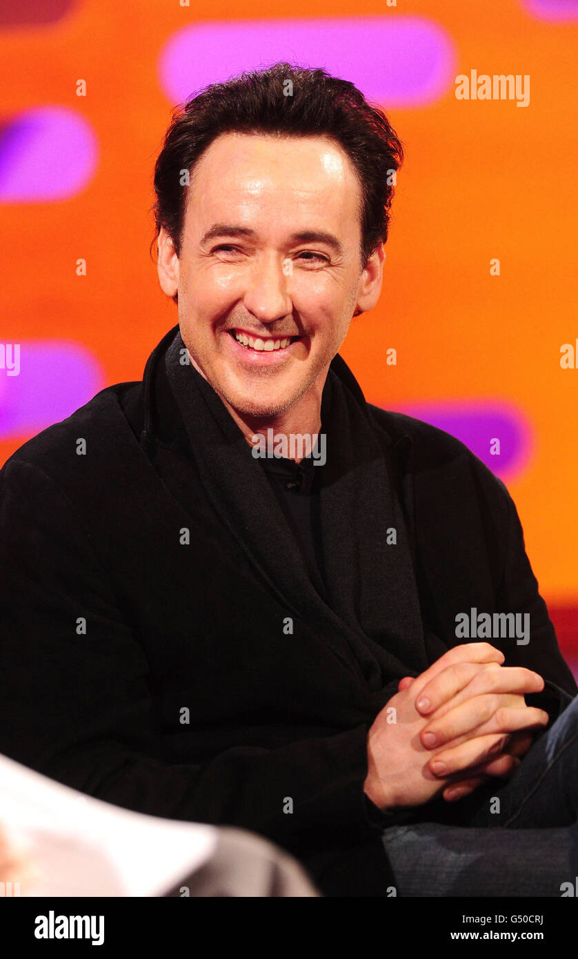 John cusack filming graham norton show london studios hires stock