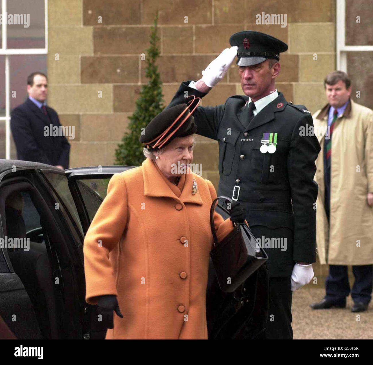 Queen Elizabeth II arrives at Hillsborough Castle, Co Down, Northern