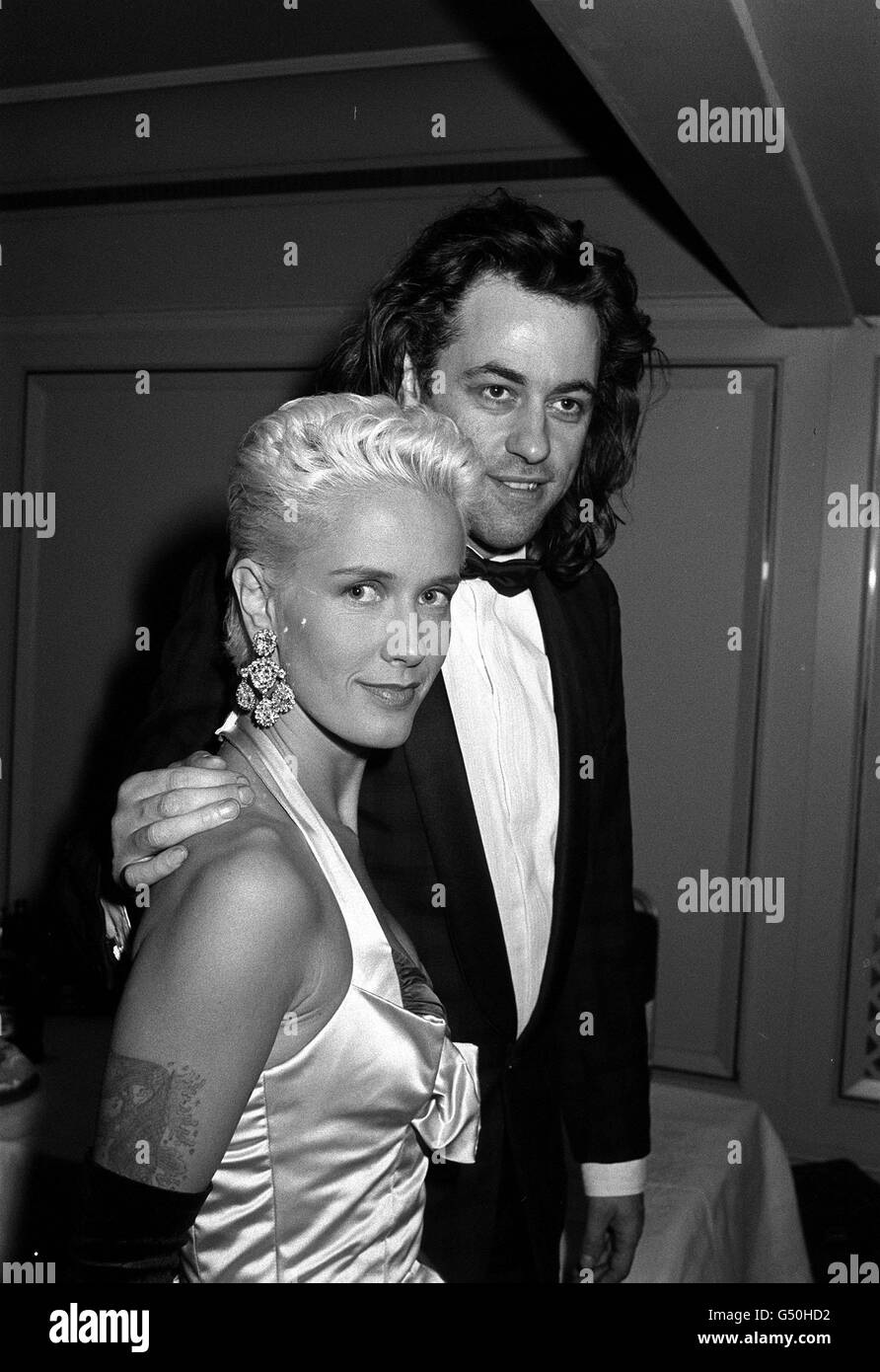 Pop star Bob Geldof and his wife TV presenter Paula Yates. * 17/9/2000: 41 year old Yates has died, her solicitor Anthony Burton confirmed. Scotland Yard said officers were called to an address in St Luke's Mews, Notting Hill, west London, by an ambulance crew. The spokesman said a body was found in a bedroom and the cause of death will not be known until the post mortem. Stock Photo