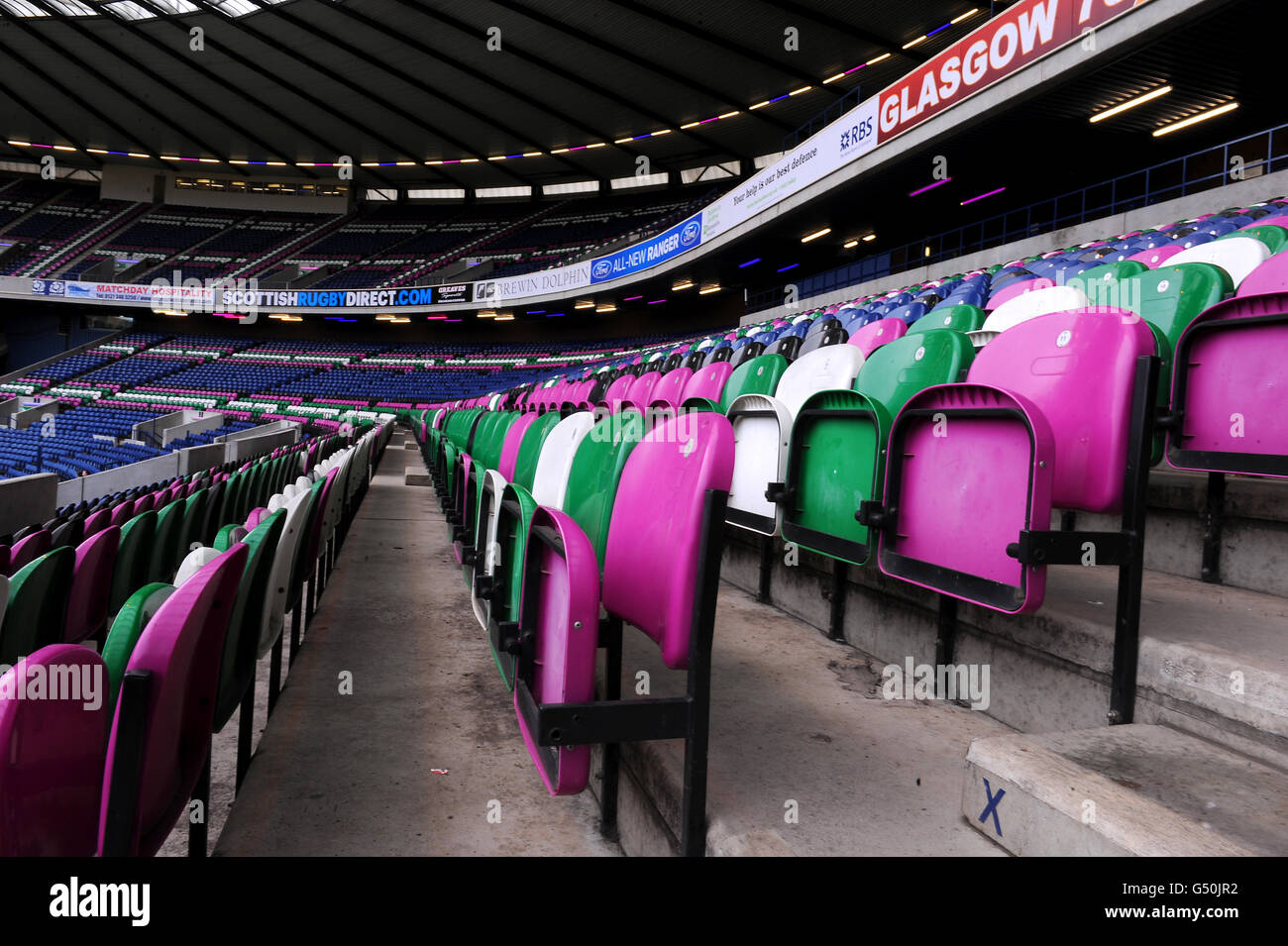 Seating murrayfield hi-res stock photography and images - Alamy