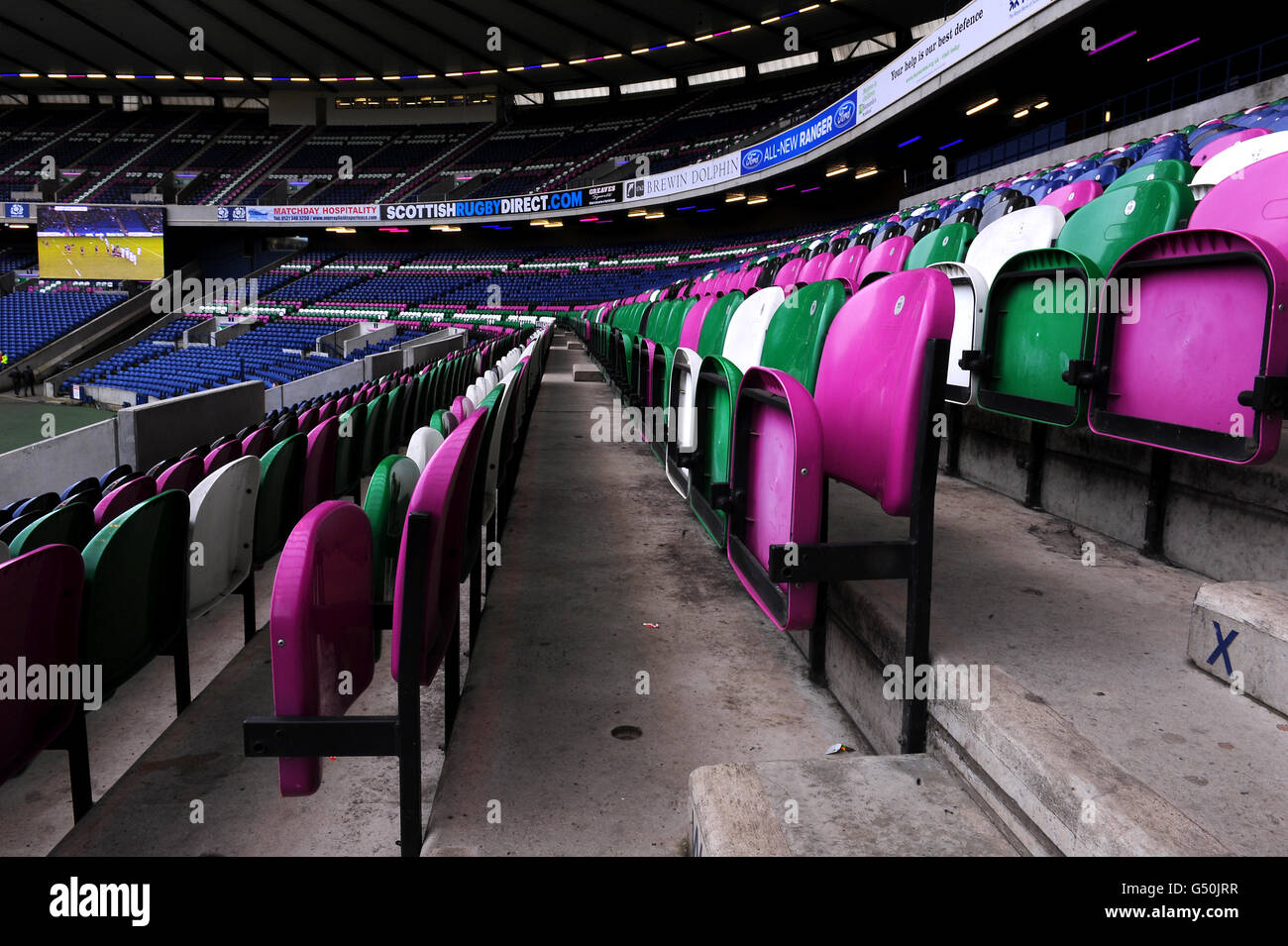 Seating murrayfield hi-res stock photography and images - Alamy