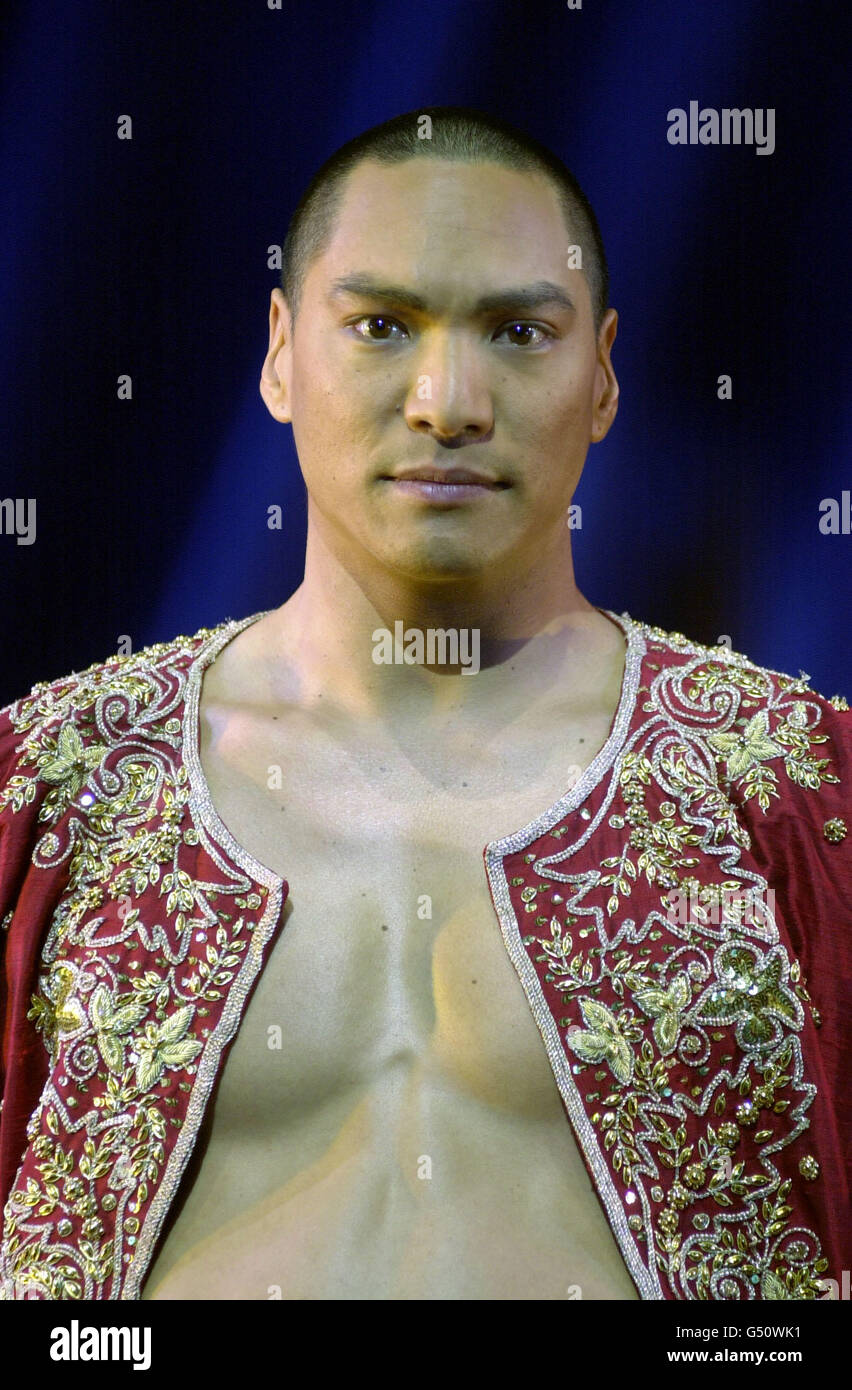 American actor Jason Scott Lee during rehearsals for the stage musical of 'The King And I', currently previewing at the London Palladium, Argyll Street, London. Stock Photo