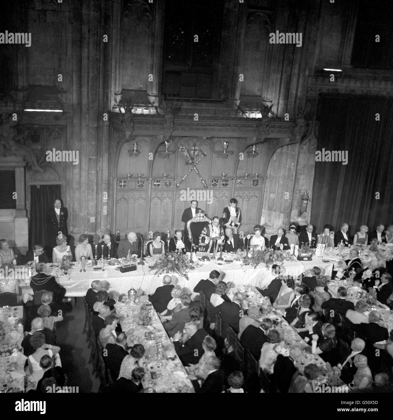 The new Lord Mayor of London, Sir Gilbert Inglefield, speaking at the