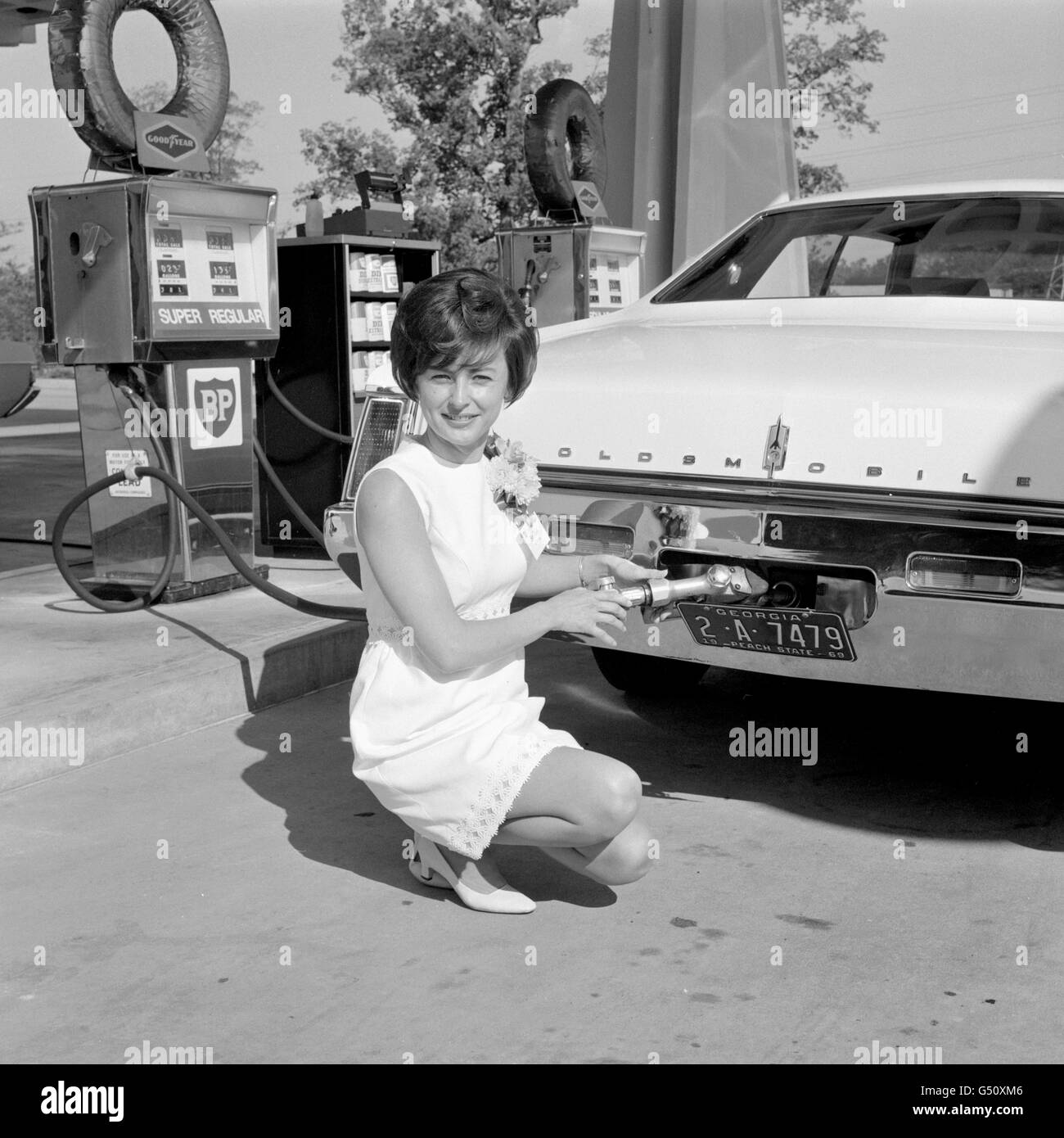 Fuel Industry BP First American Gas Station Atlantic, Stock