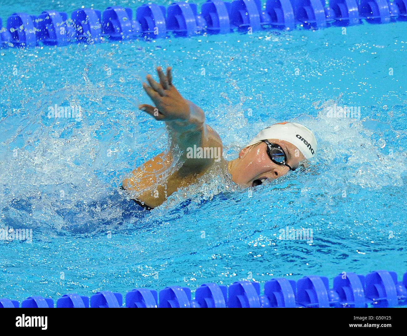 Ireland's Nuala Murphy in action during her heat of the Women's 400m Freestyle at the British Gas Swimming Championships at the London Aquatics Centre Stock Photo