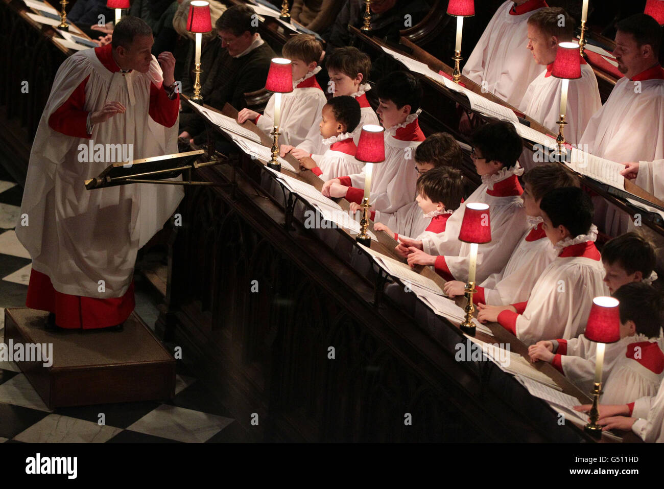 Religion Choir of Westminster Abbey London Stock Photo Alamy