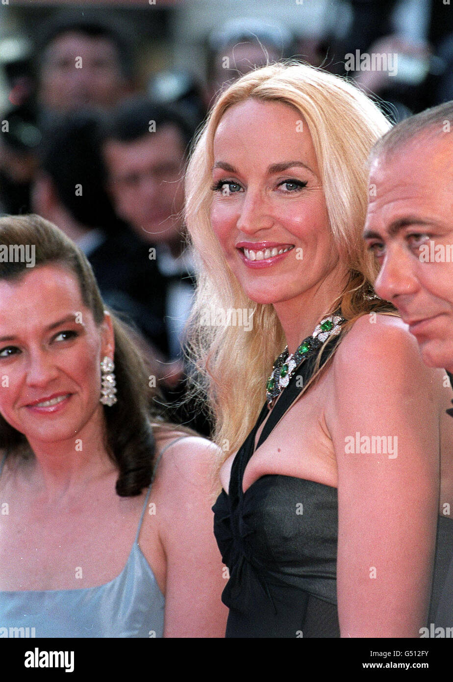 Texan model Jerry Hall arrives at the Premiere to 'The Golden Bowl' at