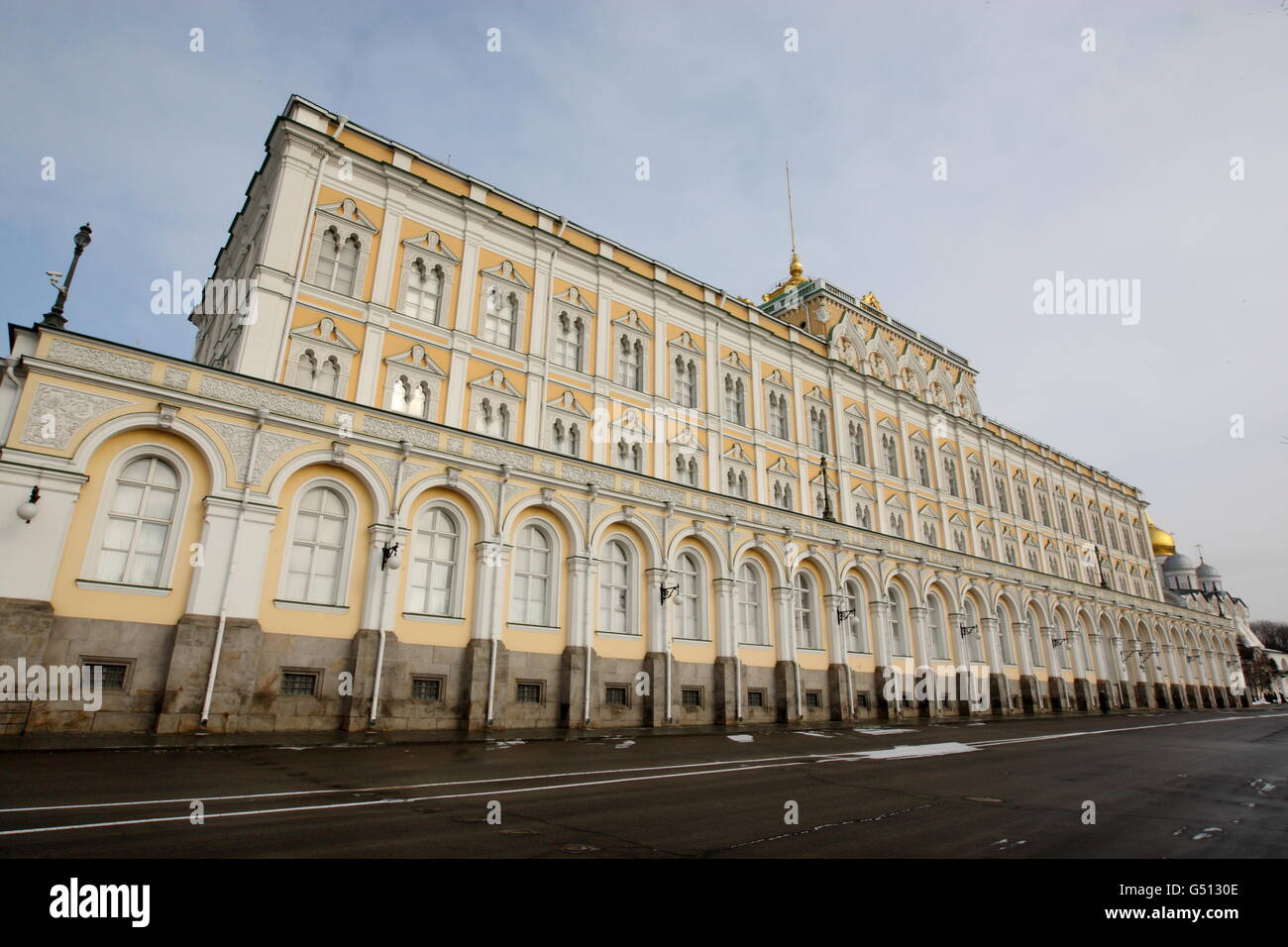 A General picture of the The Great Kremlin Palace in Moscow, Russia Stock Photo