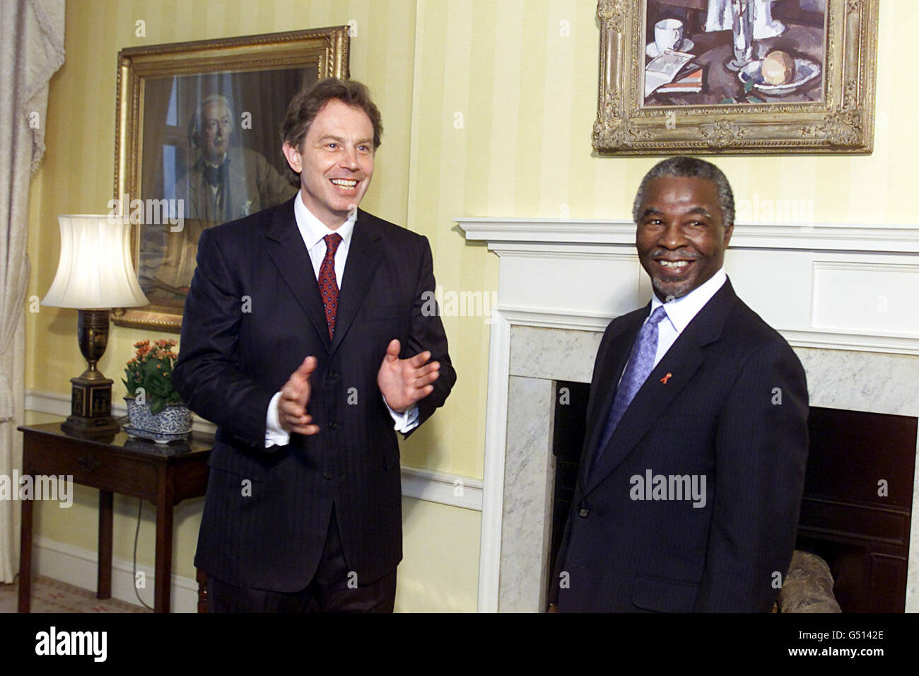 Mbeki & Blair Stock Photo