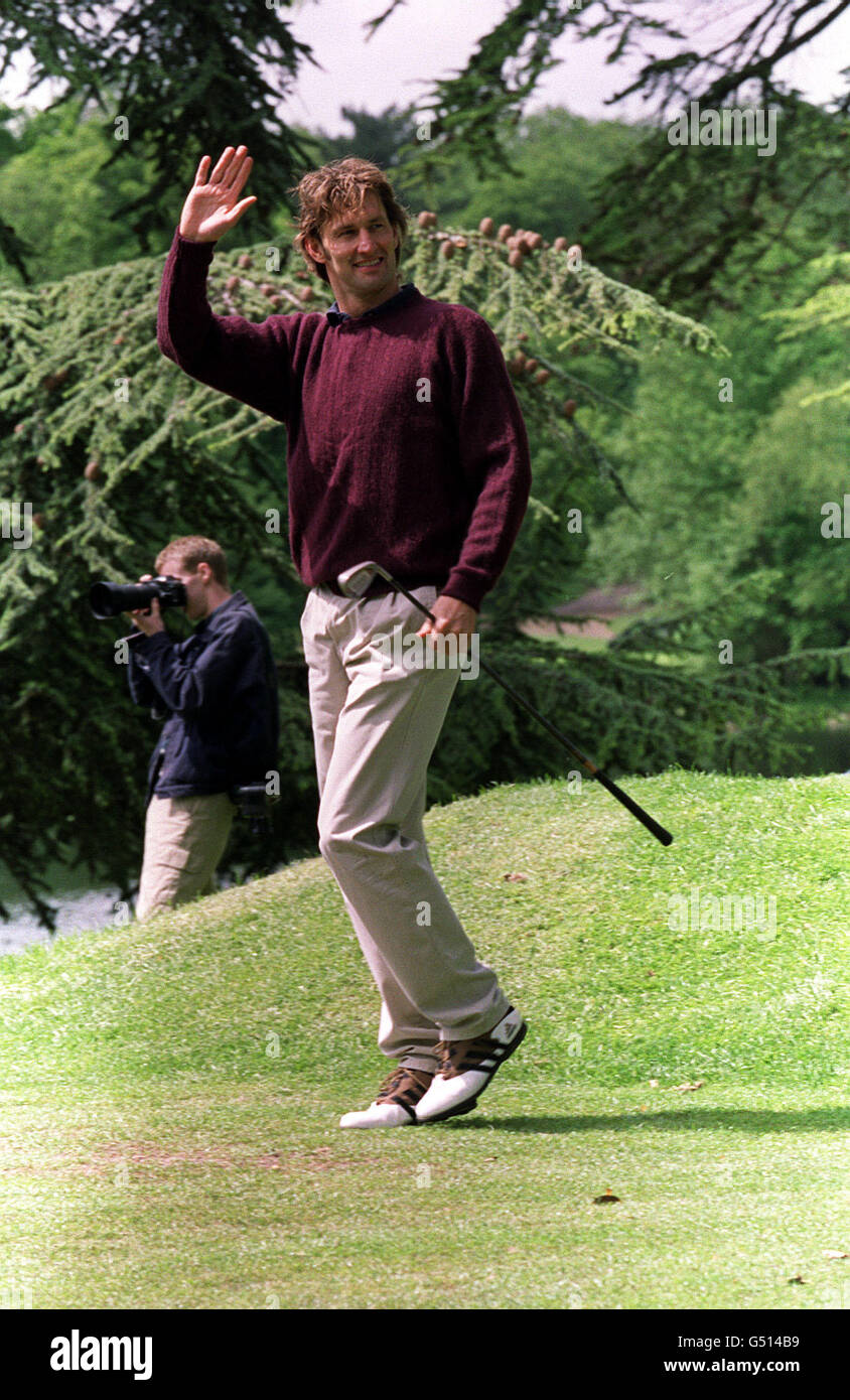 Celebrity golf Adams Stock Photo