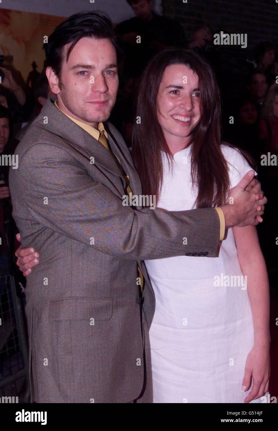 Actor Ewan Mcgregor And Actress Susan Lynch Attending The Celebrity Premiere Of Their New Film Nora At The Everyman Cinema In Hampstead London Stock Photo Alamy