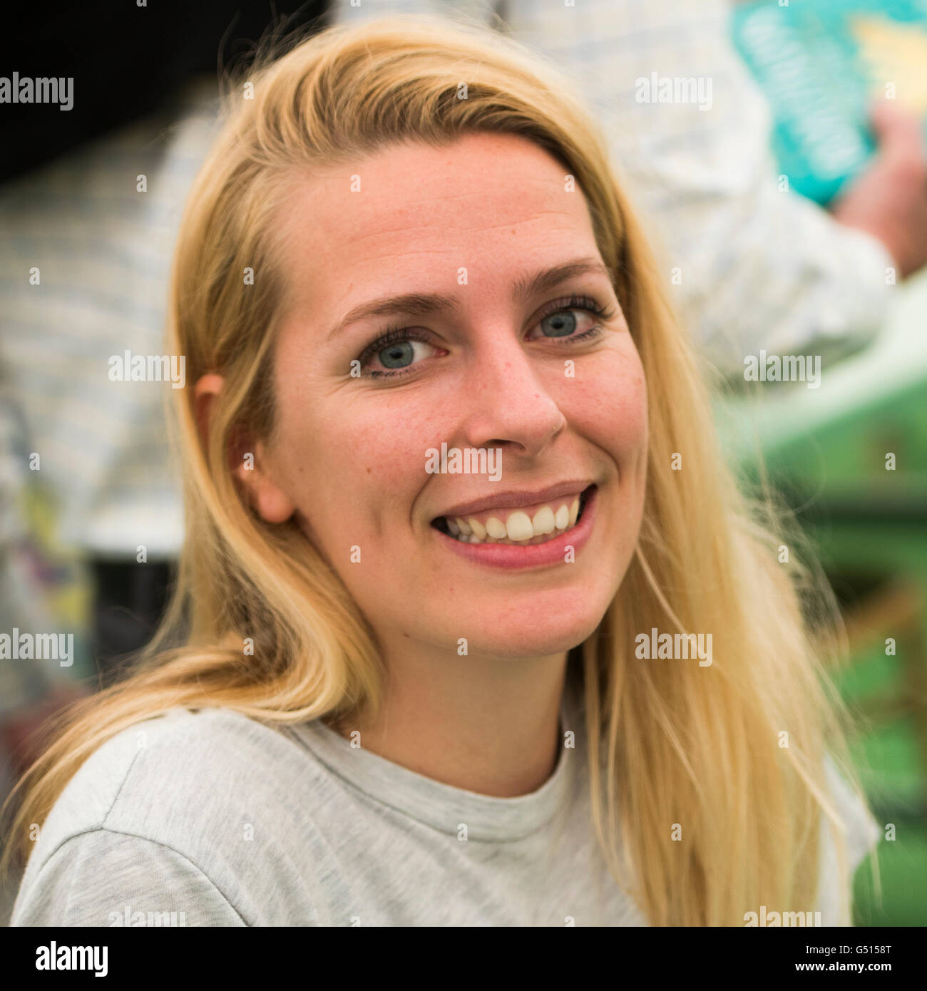 Sara Pascoe. English writer, stand-up comedian and actress. At the Hay Festival of Literature and the Arts, May 30 2016 Stock Photo