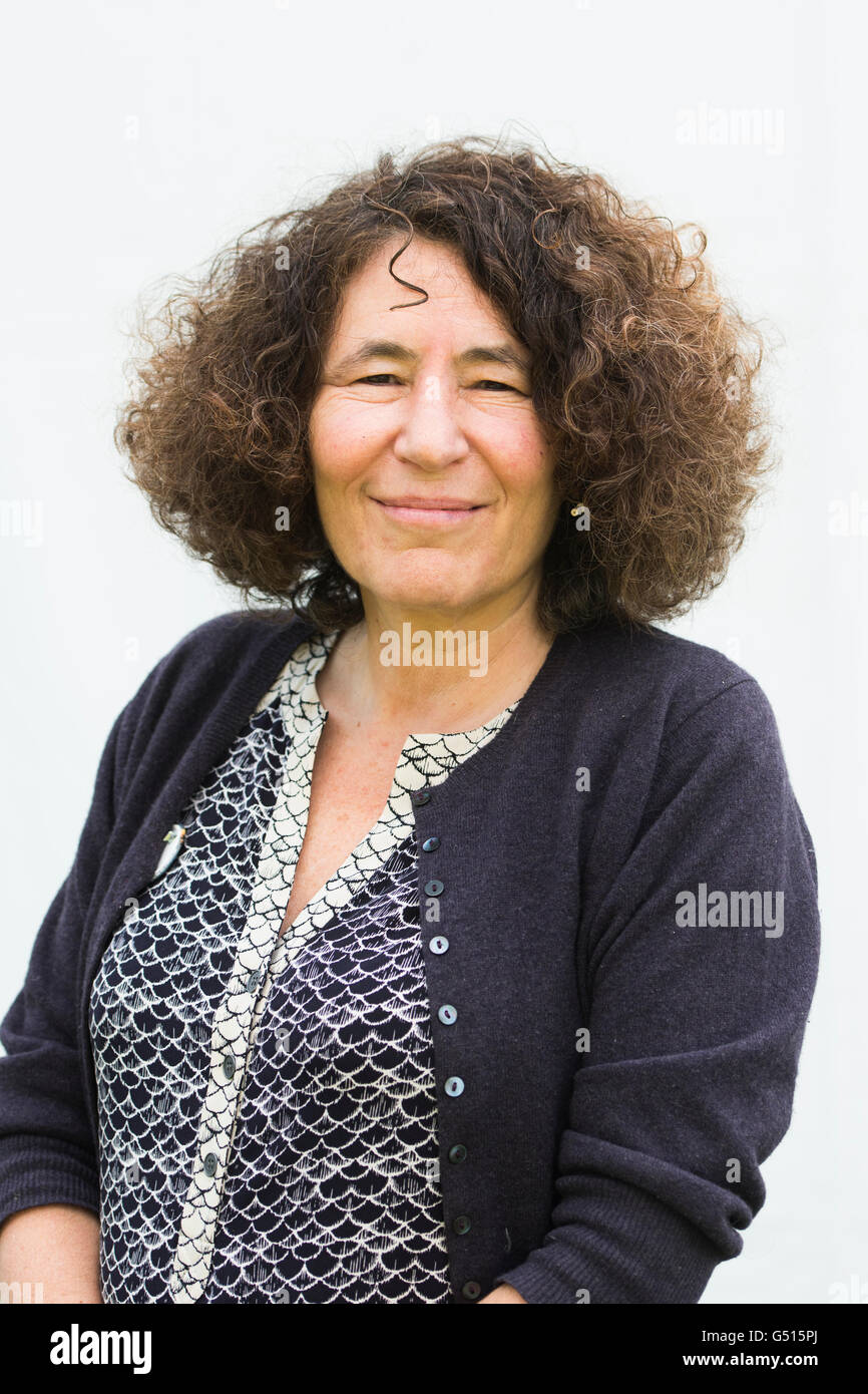 Francesca Simon, British-American author, writer of the popular Horrid Henry series of children's books .At The Hay Festival of Literature and the Arts, May-June 2016 Stock Photo