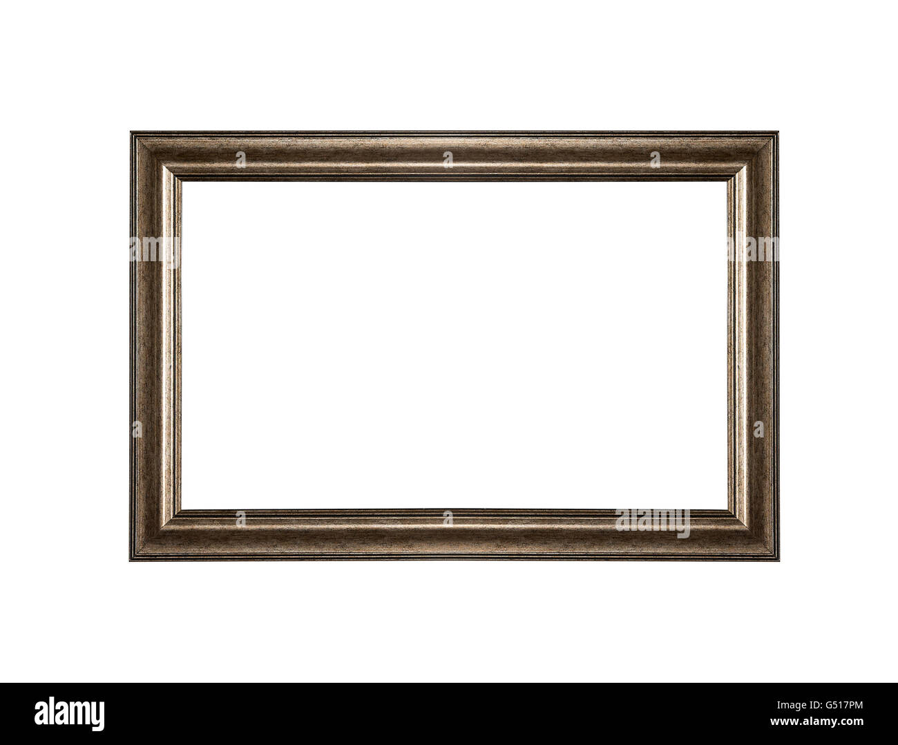 Wooden frame isolated on a white background Stock Photo - Alamy