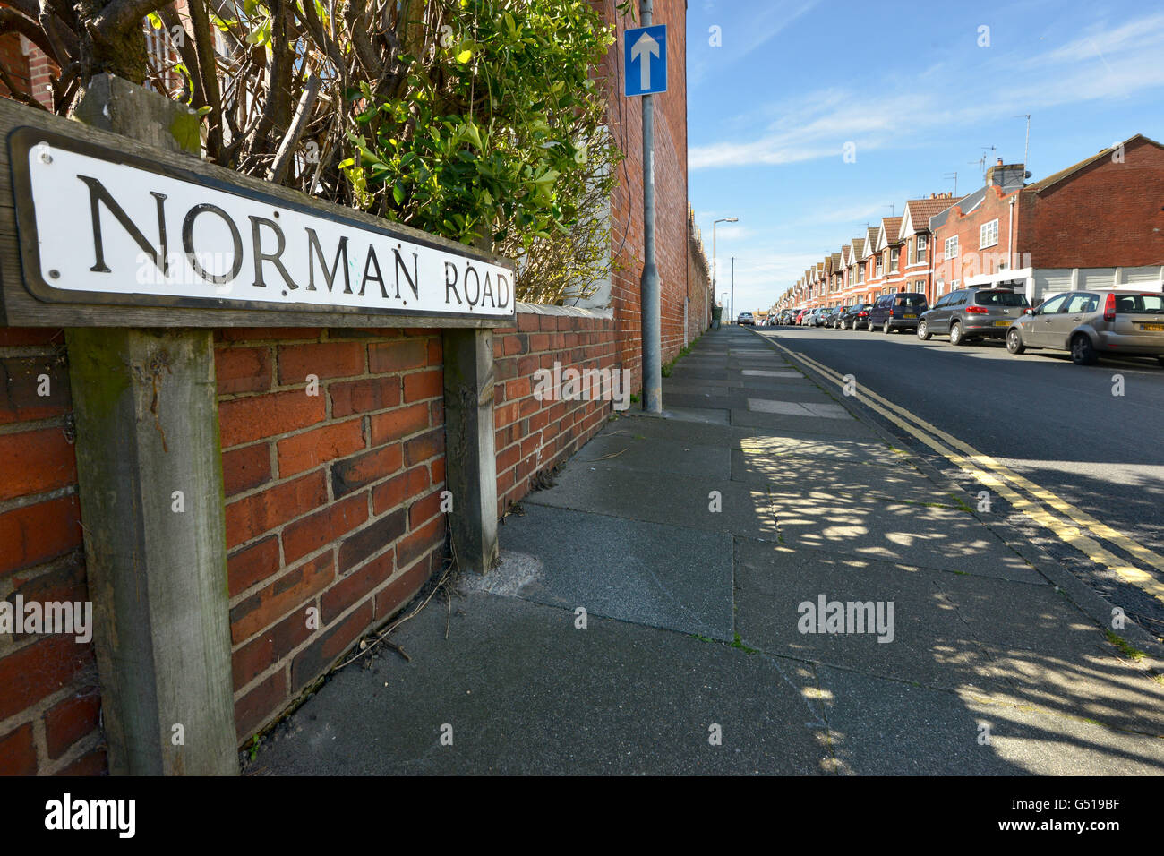 Norman Road, Newhaven. Site of last know whereabouts of Lord Lucan