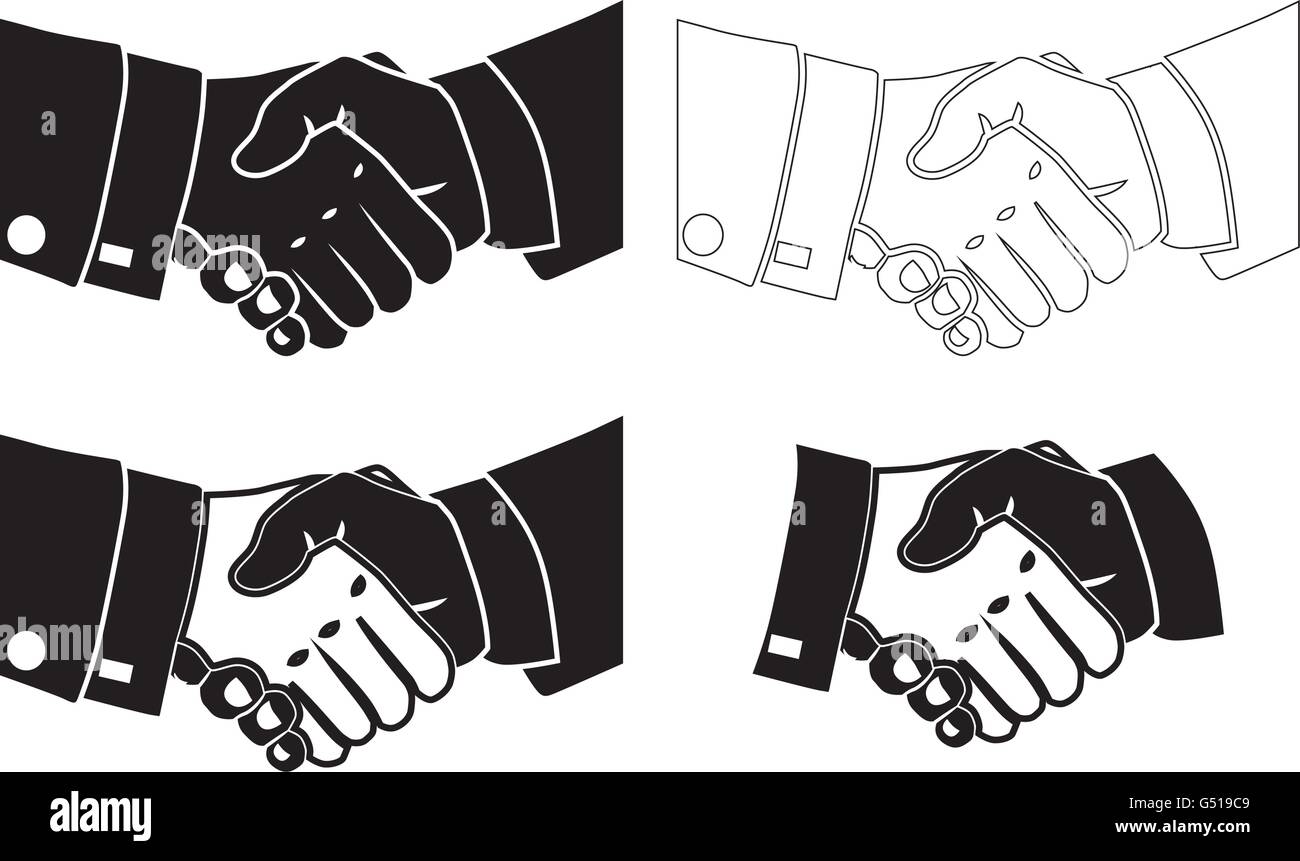 Illustration Icon Vector Shake Hands for the creative use in graphic design Stock Vector