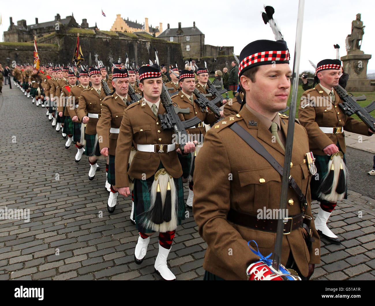 Royal Regiment of Scotland parade Stock Photo - Alamy