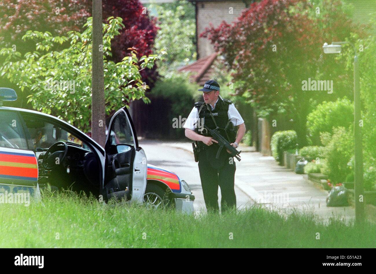 An armed man was tonight refusing to leave a house with his eight-month-old daughter after more than 14 hours of police negotiations. * The unnamed 47-year-old German was still keeping lines of communication open with trained police negotiators but was refusing to leave his estranged wife's house The Alders, Winchmore Hill, North London. Armed police were called to the house, where he used to live, by London Ambulance Service at 3.30am after they had attended the 35-year-old estranged wife inside. Stock Photo