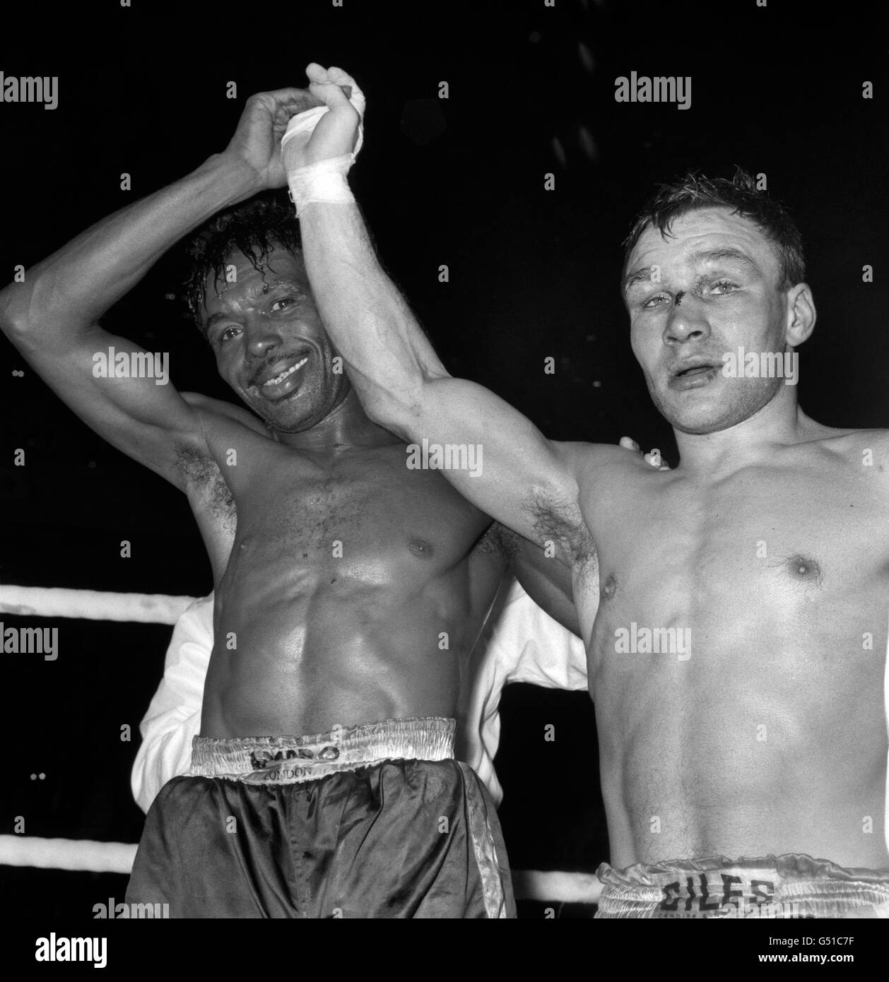 Boxers on ring Black and White Stock Photos & Images Alamy