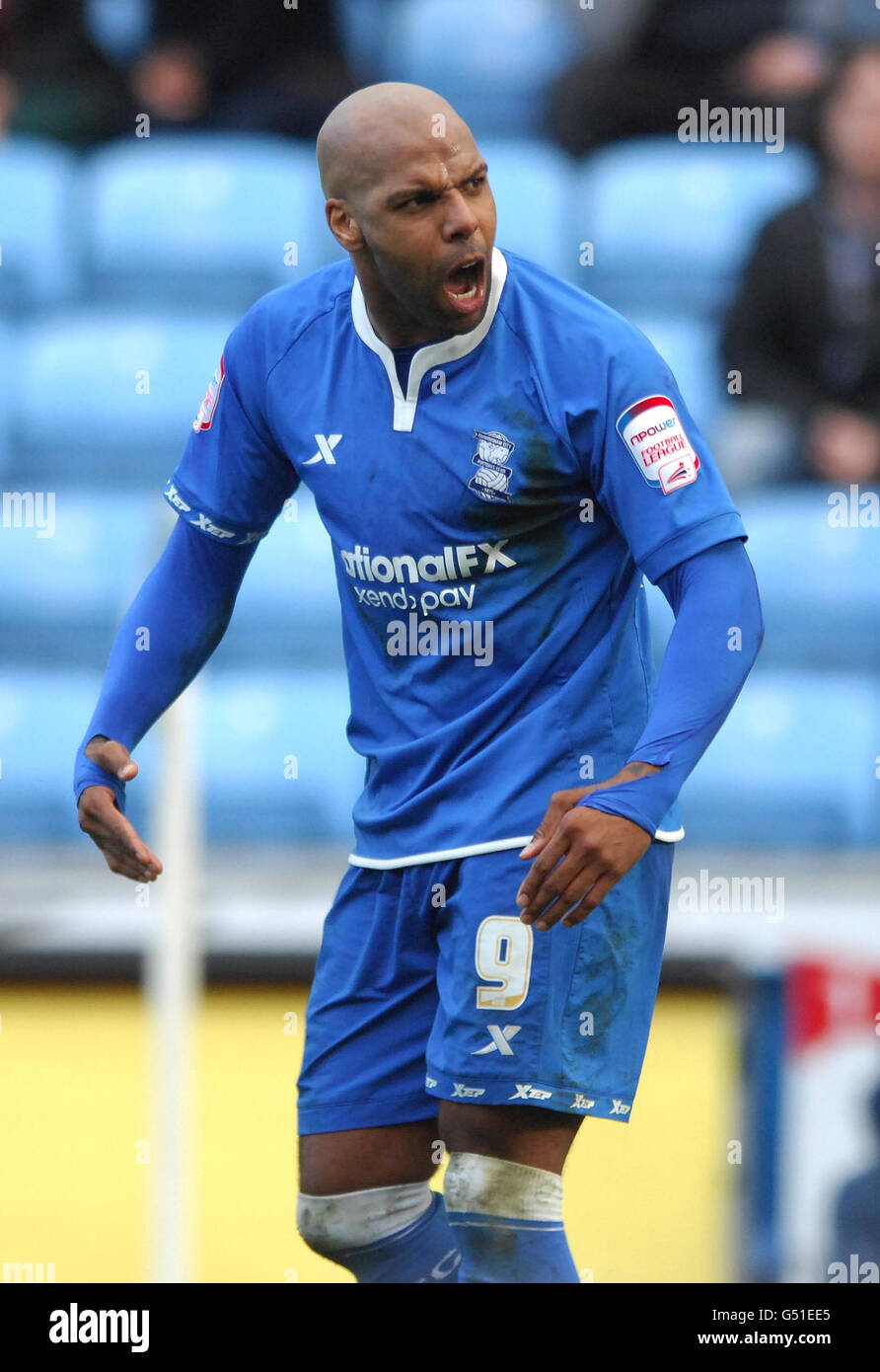 Birmingham City's Marlon King celebrates after he scores his side's