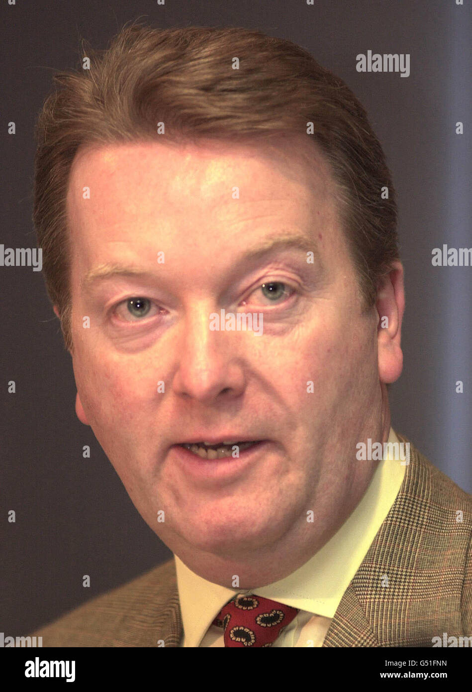 Boxing promoter Frank Warren during a press conference at Hampden Park fooball ground in Glasgow, in advance of American boxer Mike Tyson's fight with Lou Savarese at the stadium on Saturday 24th June, 2000. Stock Photo