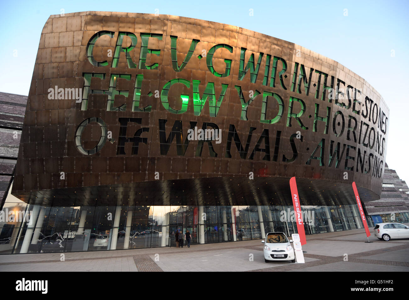 Classic FM Live. The Millennium Centre in Cardiff ahead of the Classic FM Live concert. Stock Photo